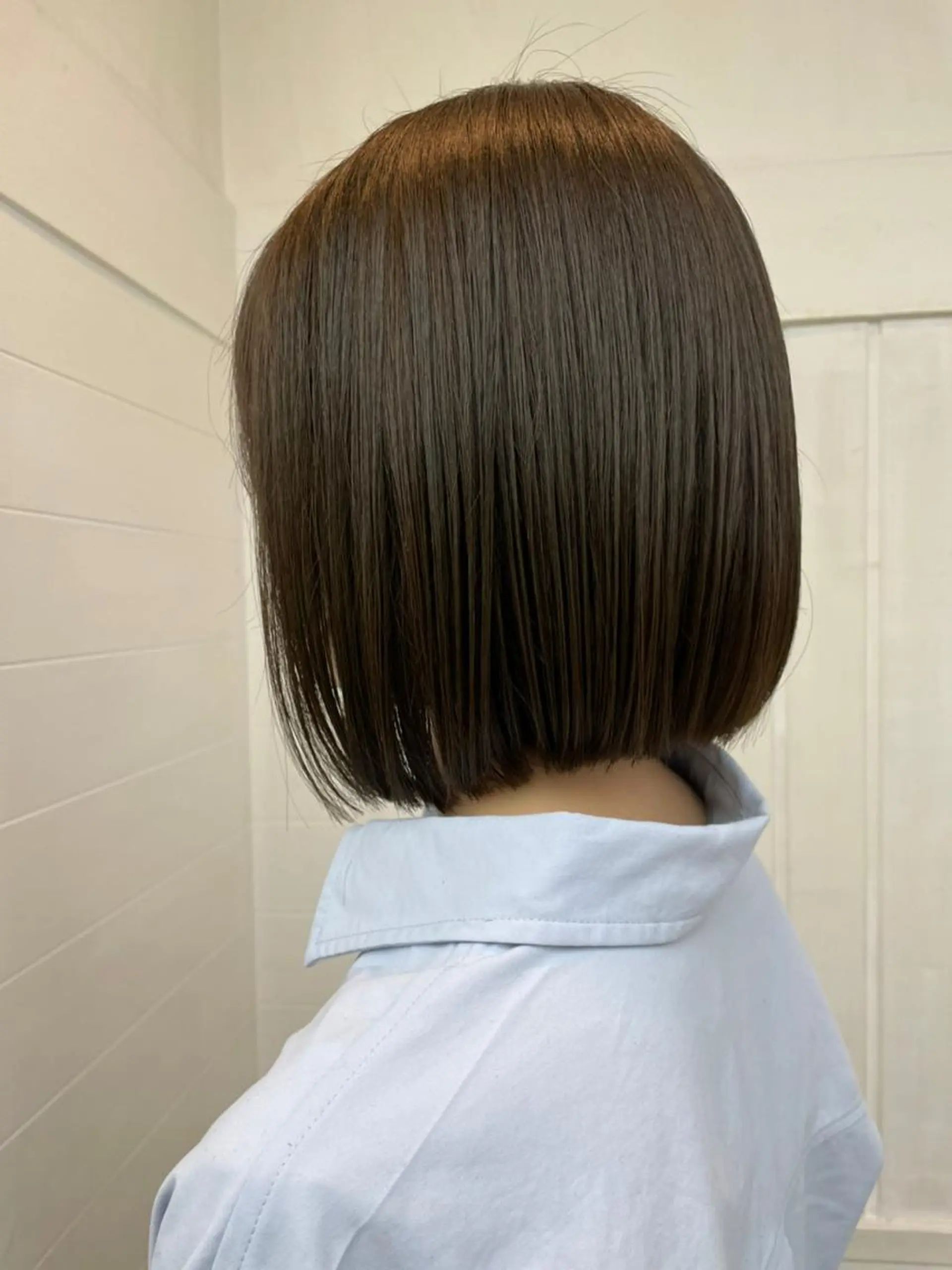 ショート パーマ ボブ 似合わせカット ショートヘア 縮毛矯正 トリートメント カット 縮毛矯正 トリートメント N° anfeel 渋谷🪞🫧のヘアスタイル