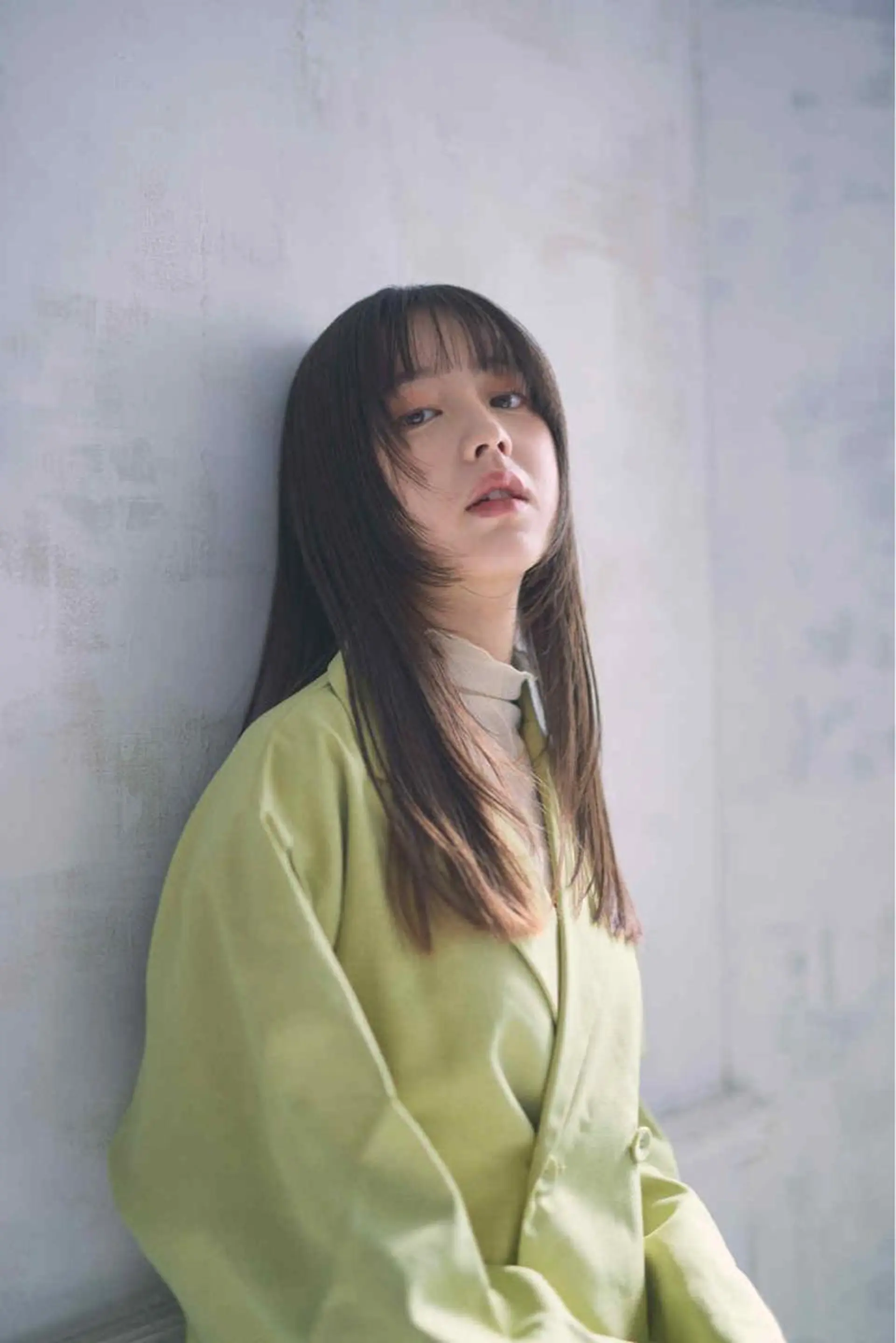 セミロング カット レイヤーカット/ ハイライト　千咲季のヘアスタイル