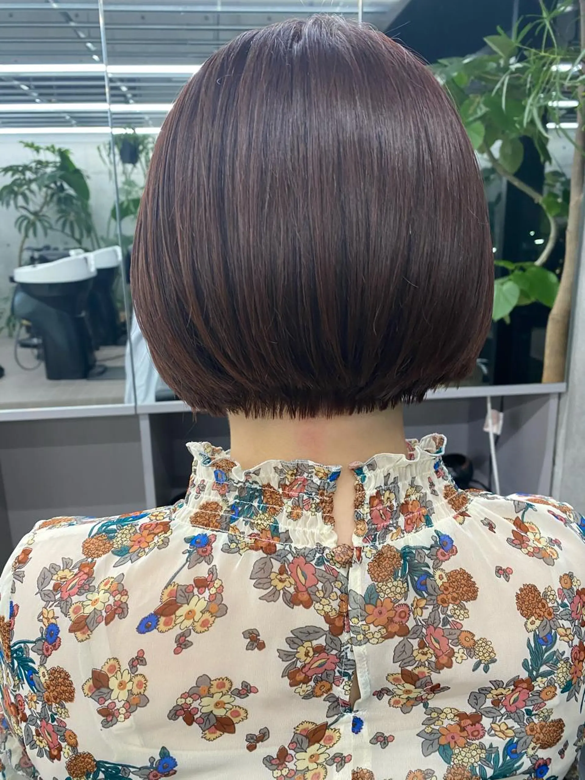 ミディアム カラー 似合わせカット レイヤー/ボブのヘアスタイル