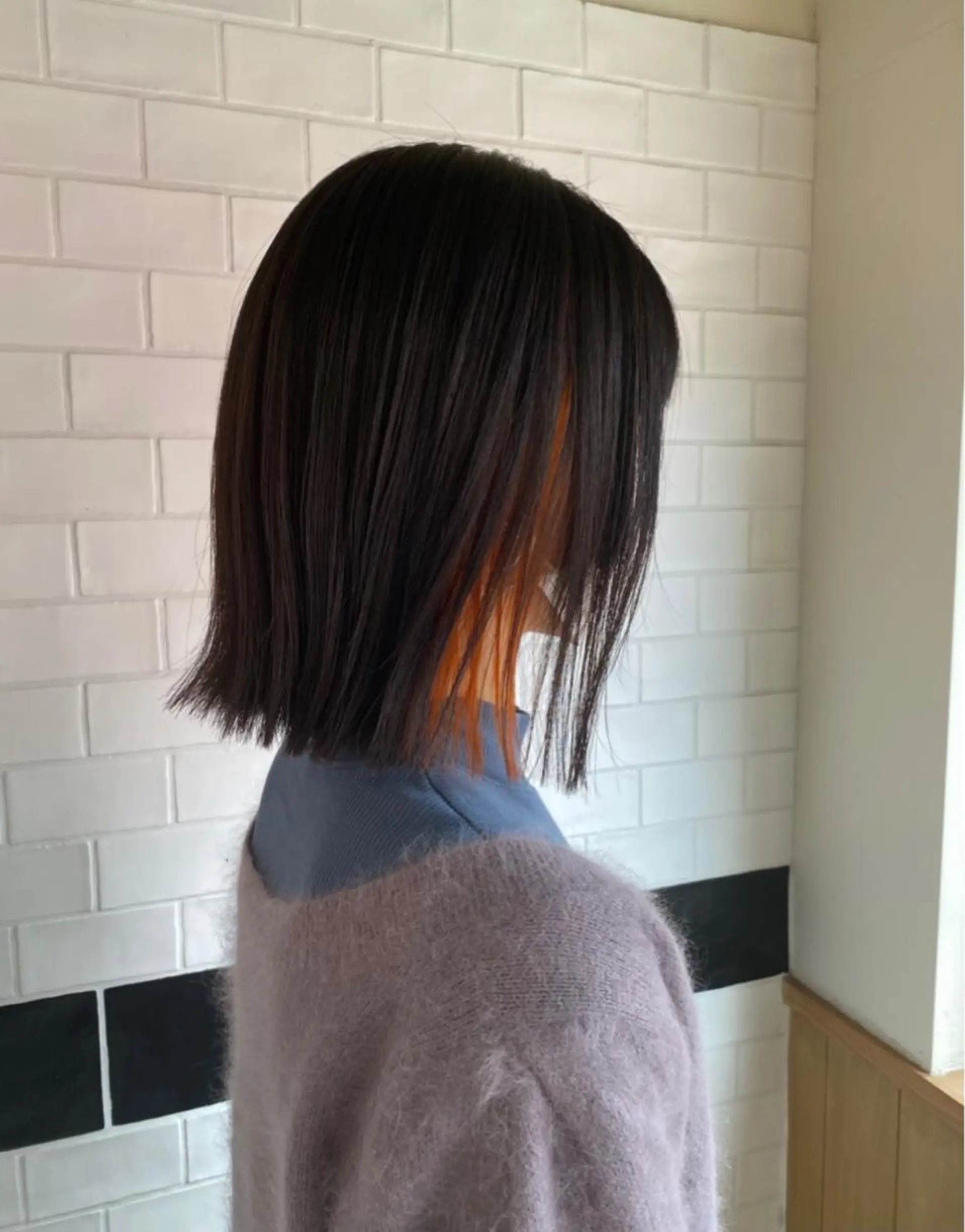 ミディアム カラー io濱川 遥のヘアスタイル