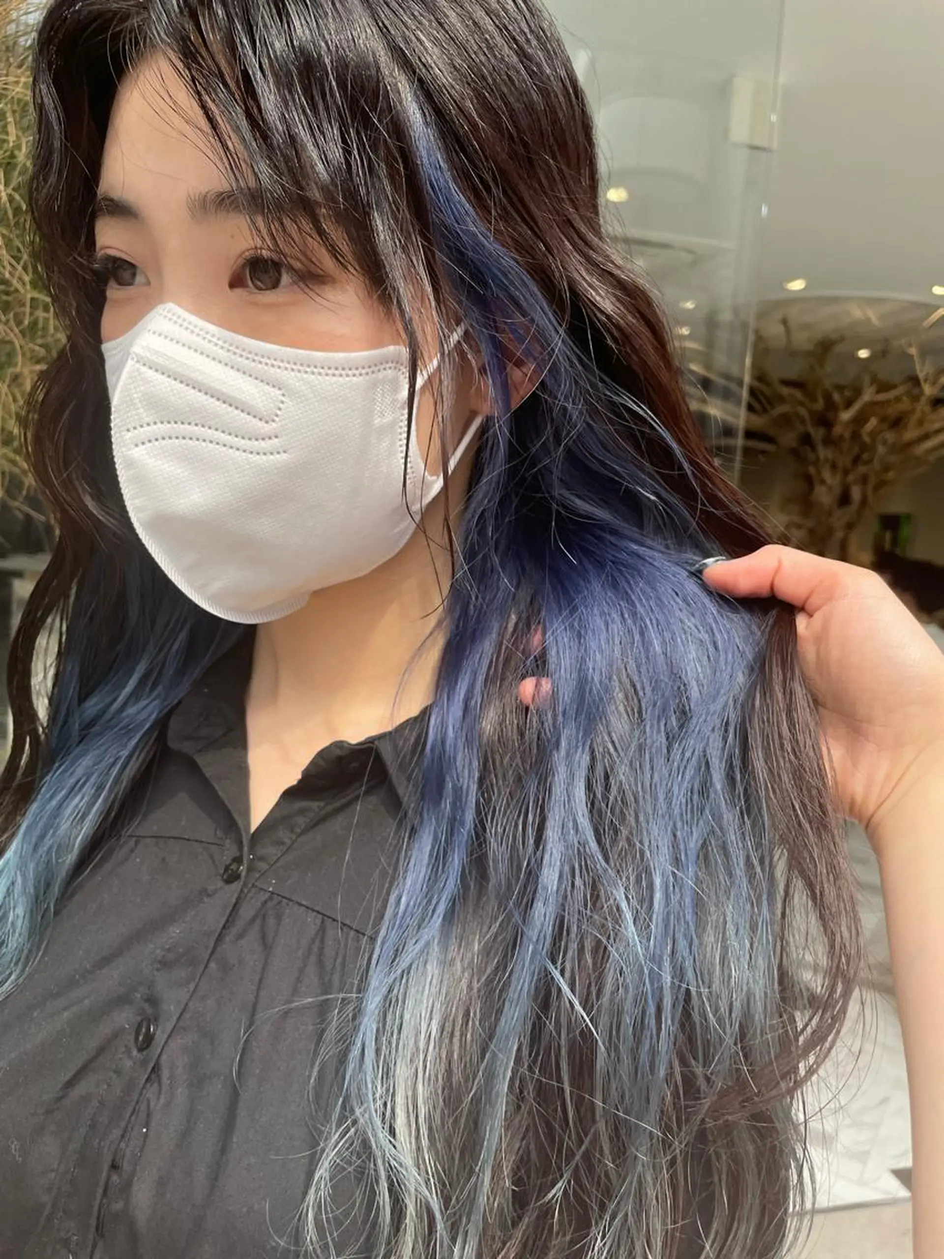 セミロング カラー ブリーチ risa 。のヘアスタイル