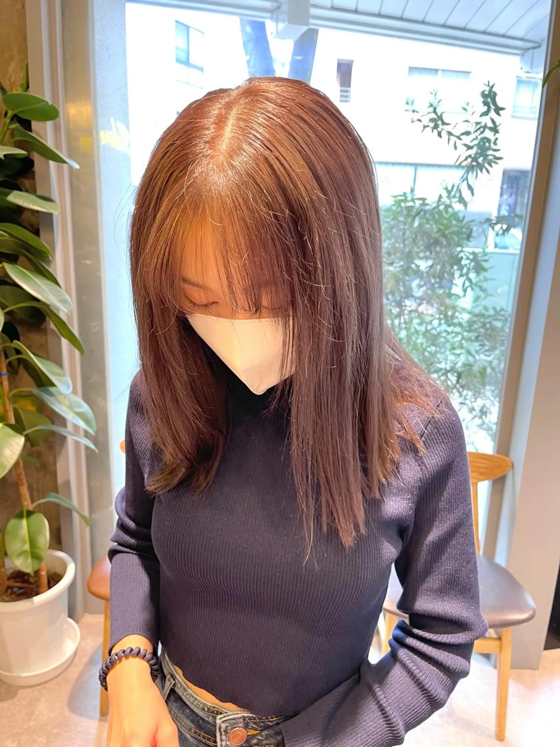 セミロング ヘアカラー ano ♡のヘアスタイル