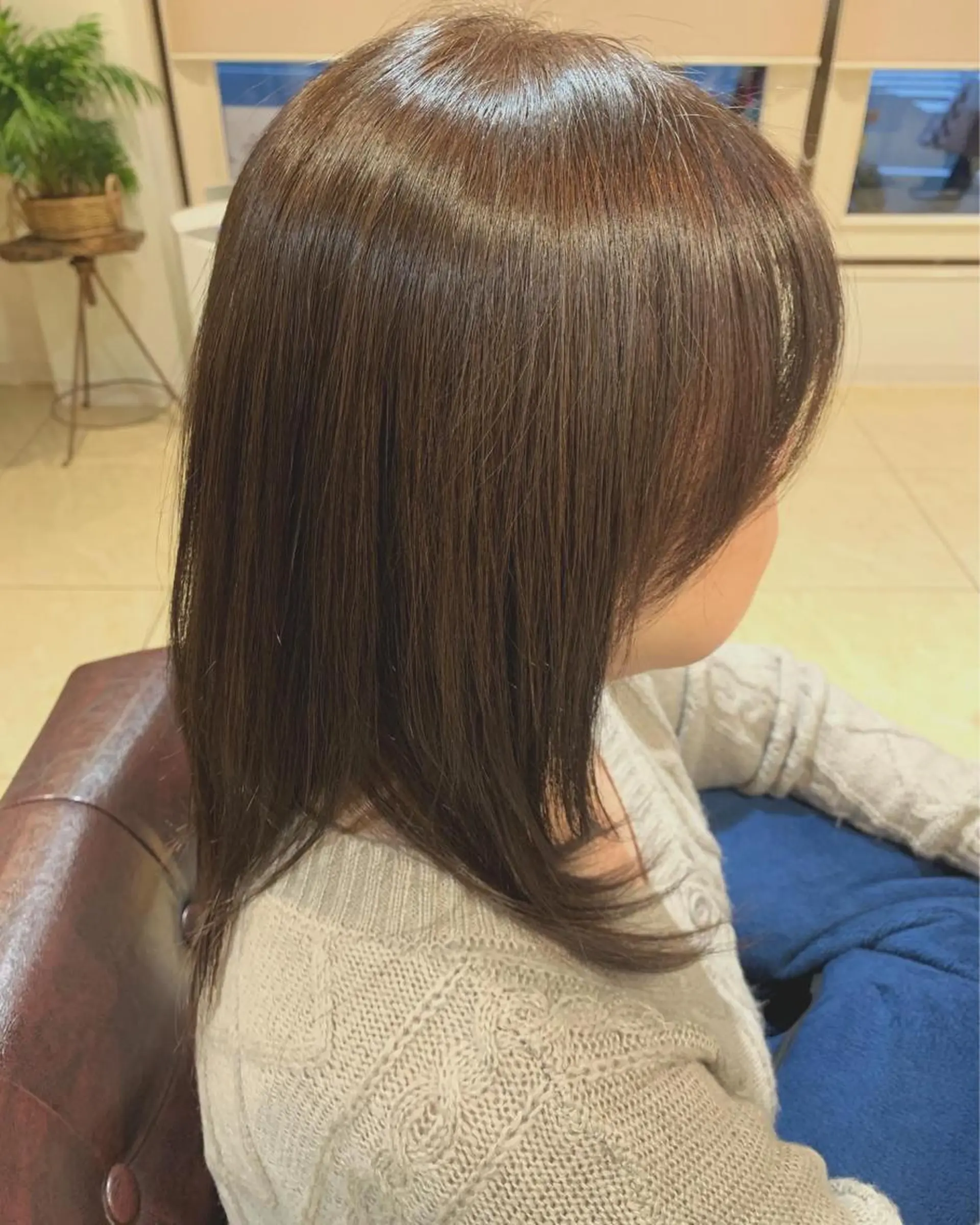 ミディアム カラー パーマ 似合わせカラー/艶 髪質改善/ヨシザキのヘアスタイル