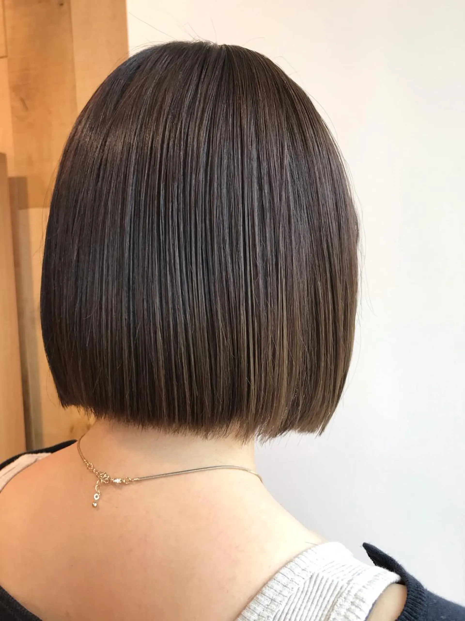 ショート カラー 切りっぱなしボブ ボブ レイヤー/大人ボブ 渡邉【日吉美容室】のヘアスタイル