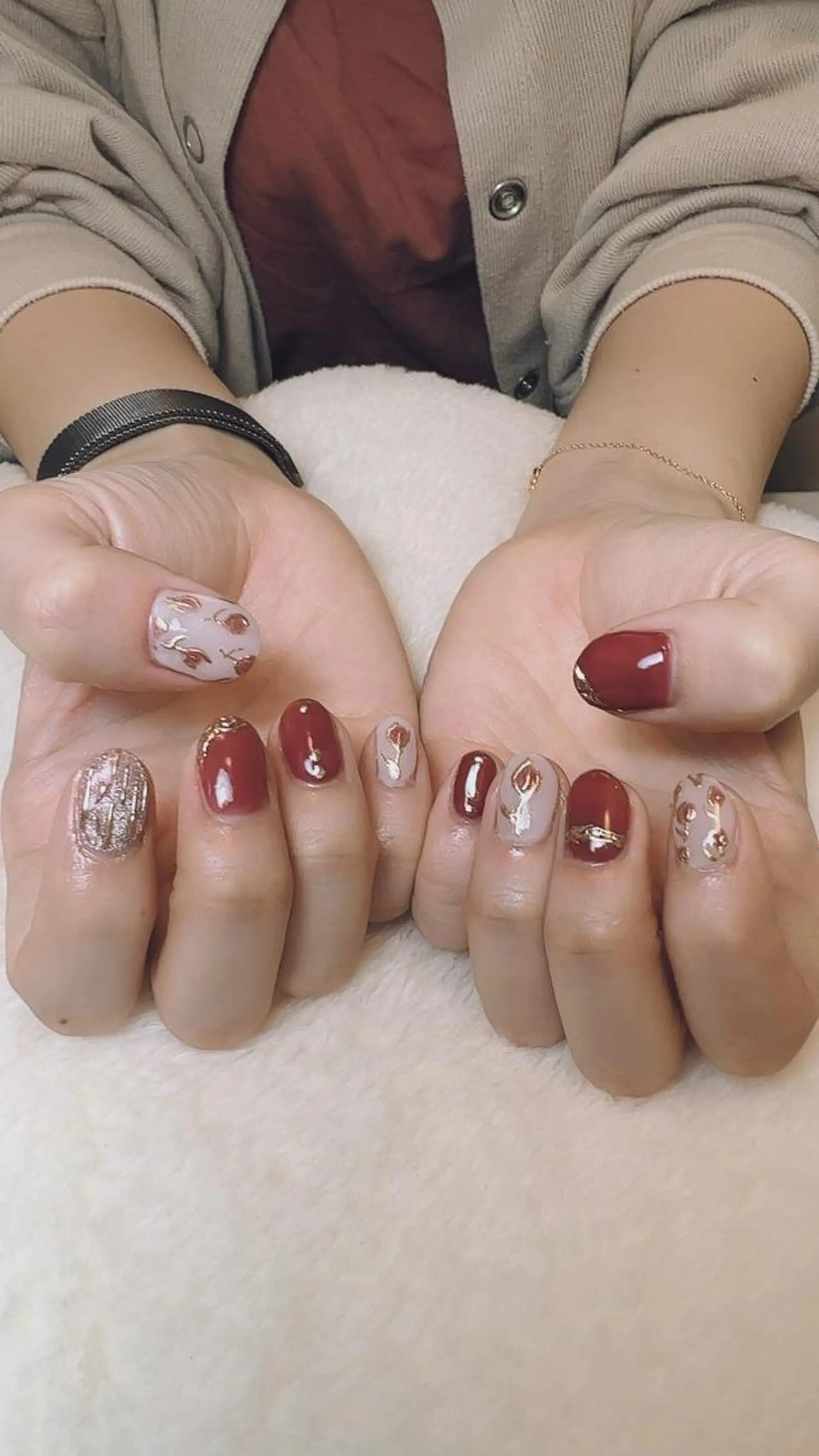 カラー ネイル ecru エクリュのネイルデザイン