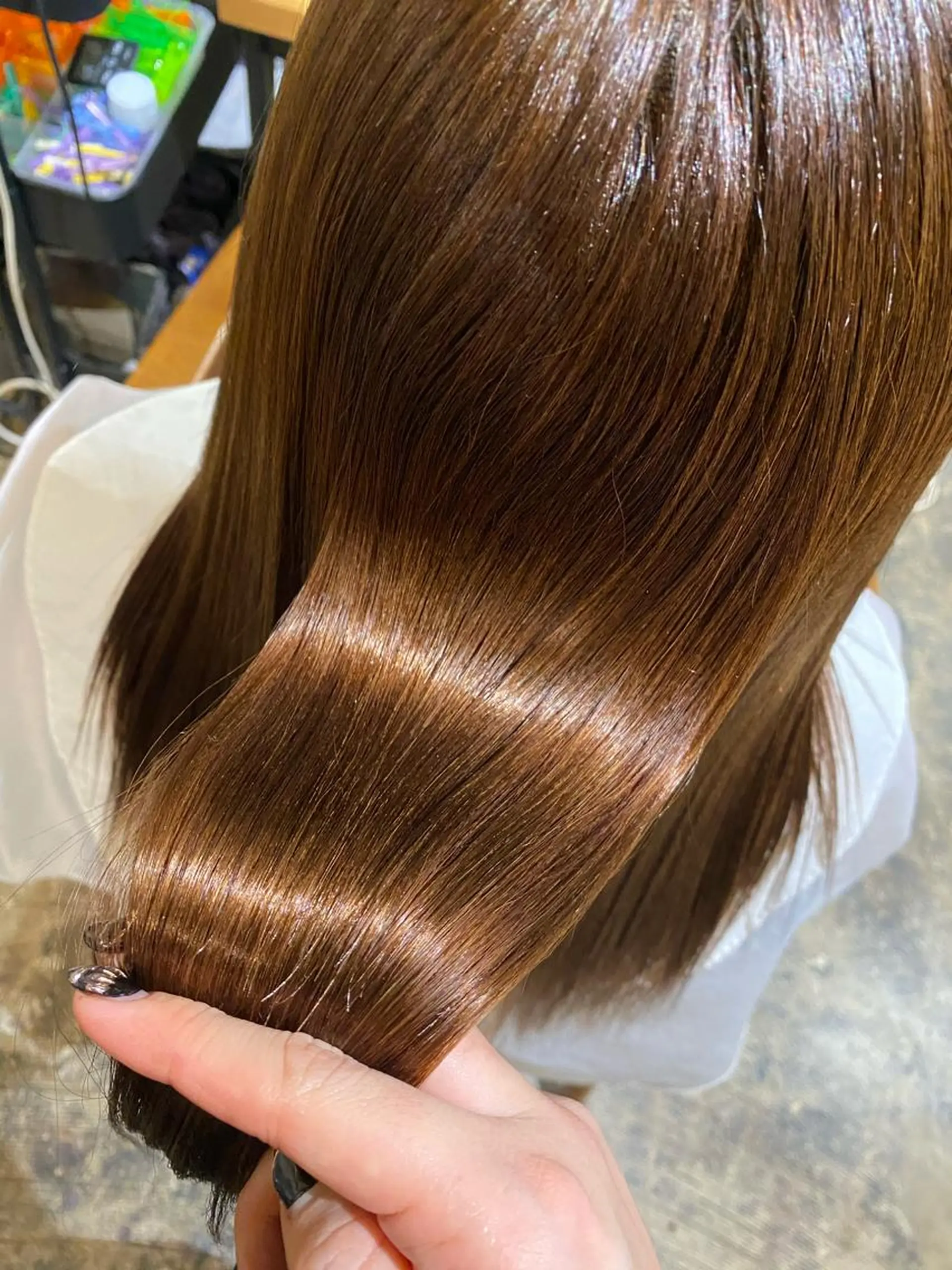 ロング マンツーマン女性 美容師 奏のヘアスタイル