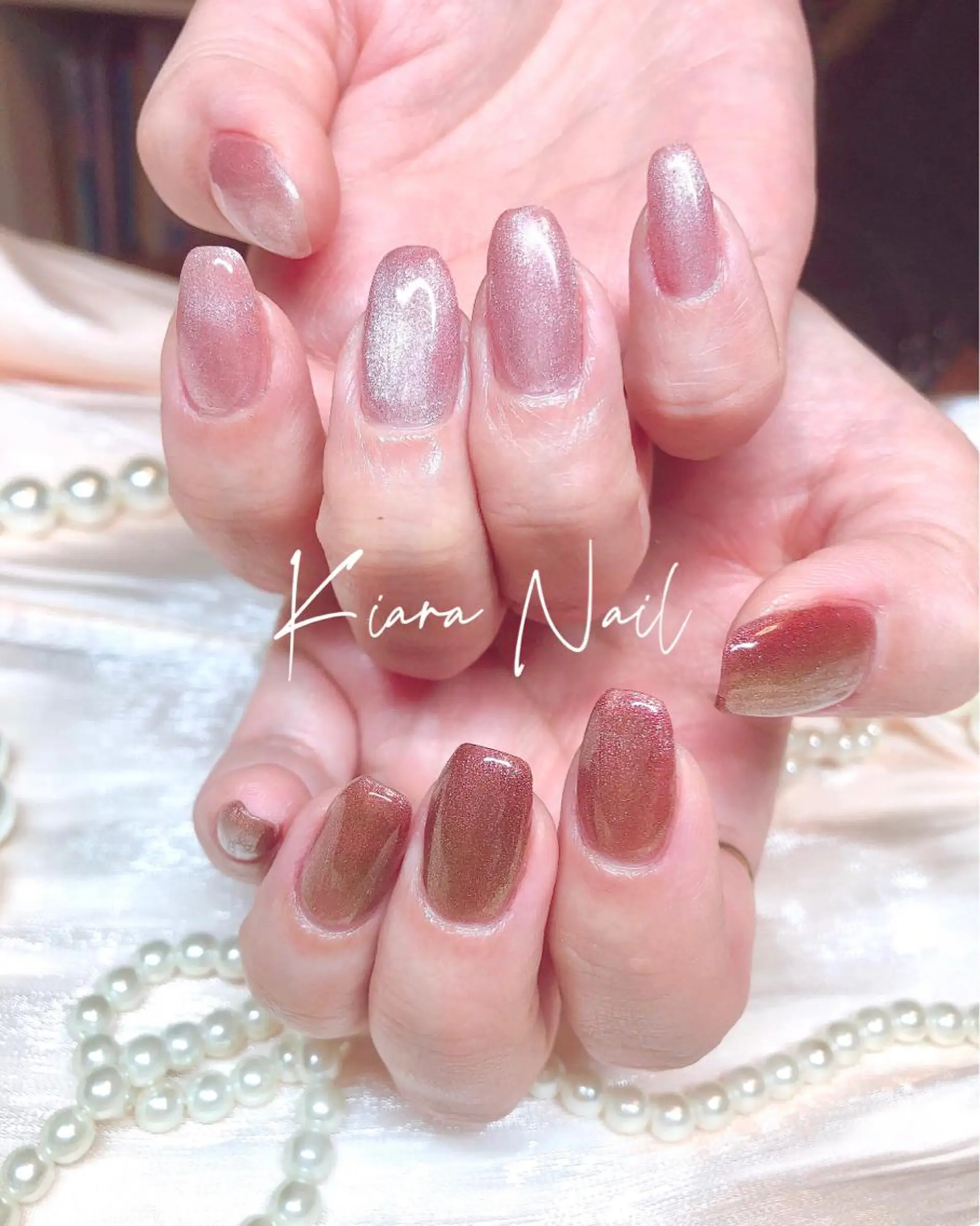 ネイル マグネットネイル 🍭Kiara Nail🍭のネイルデザイン
