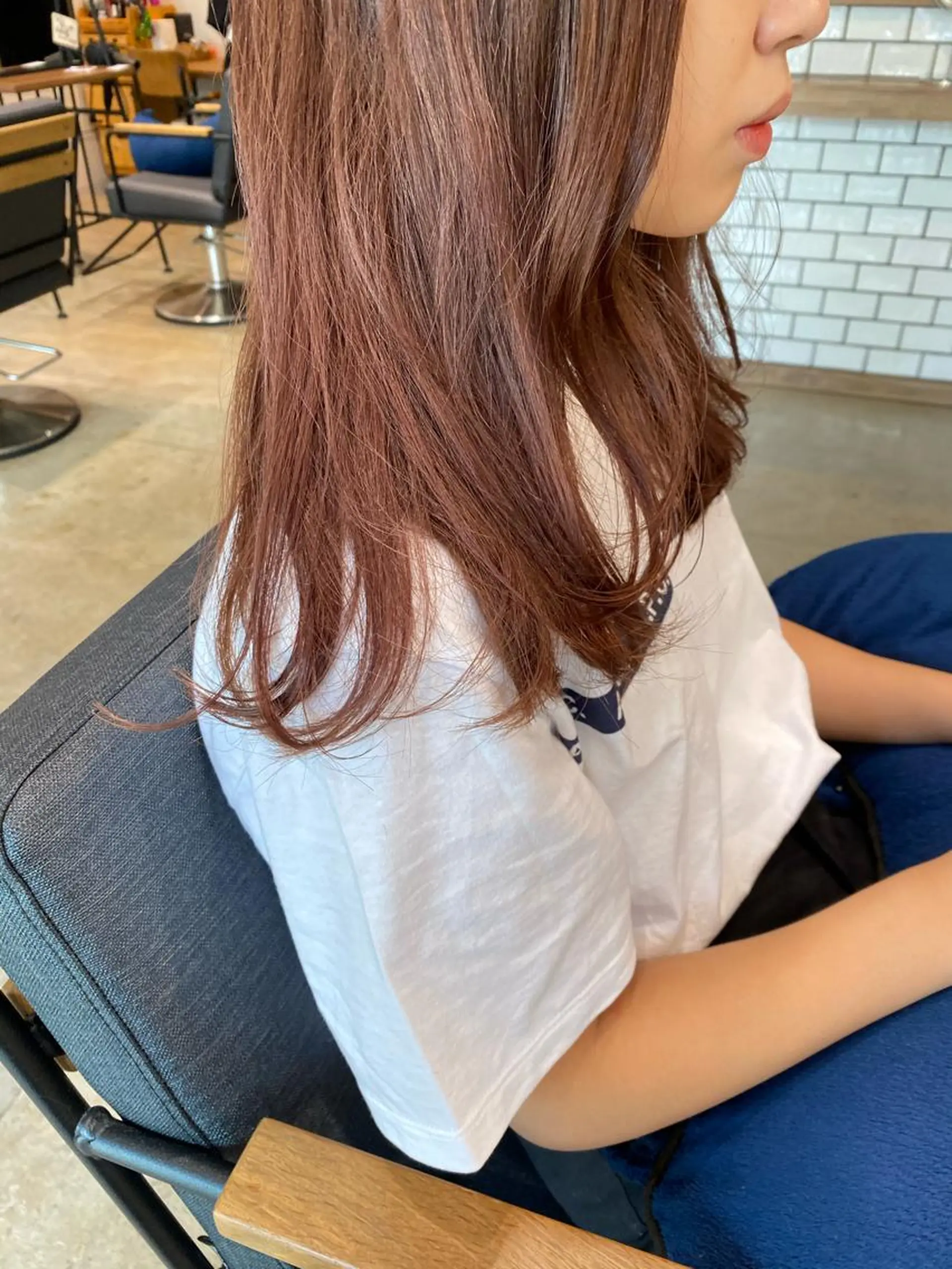 カラー ブラウンカラー ピンクカラー レイヤー/大人ボブ 渡邉【日吉美容室】のヘアスタイル