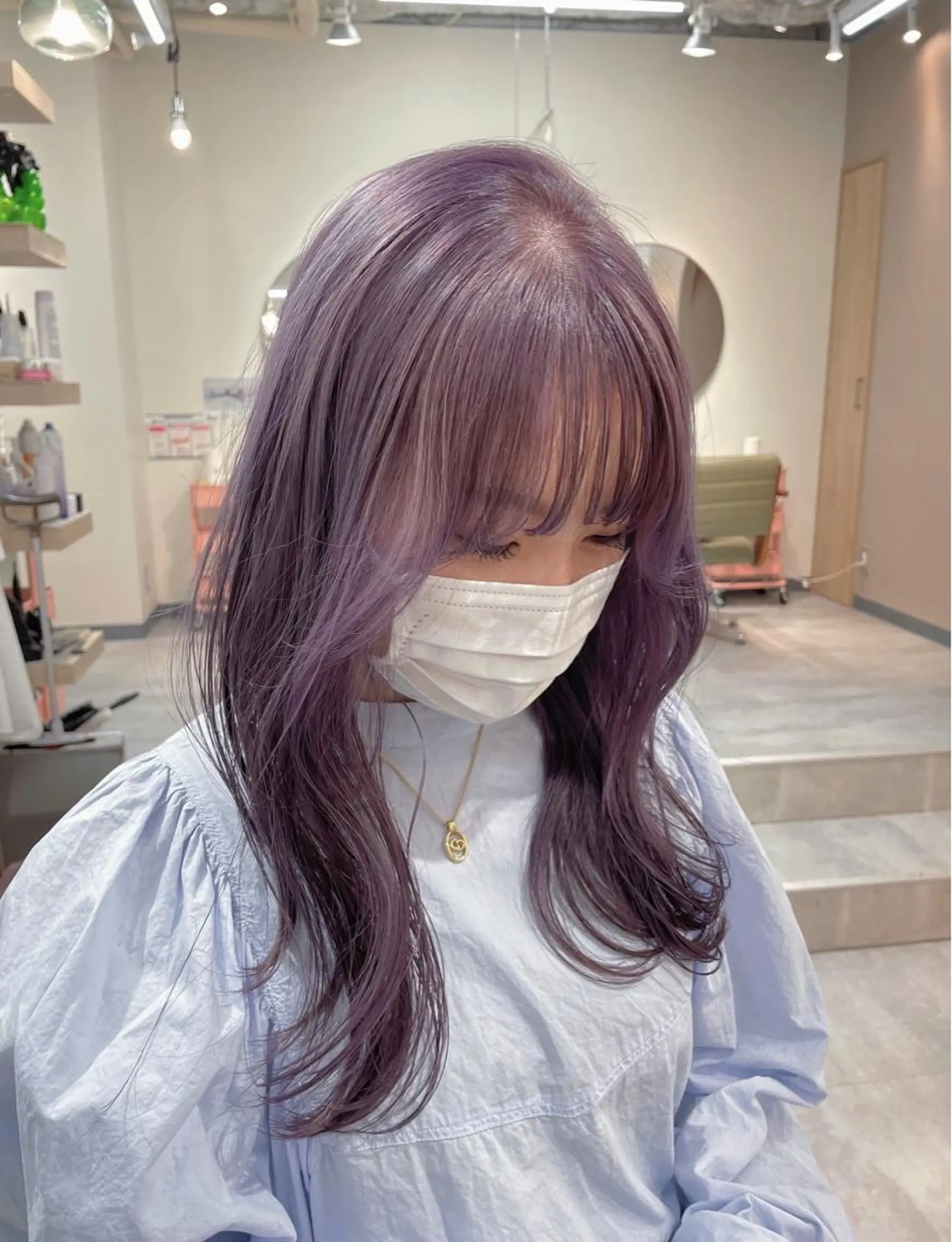 ロング カラー 韓国レイヤー 船橋 徒歩5分/小川友美のヘアスタイル