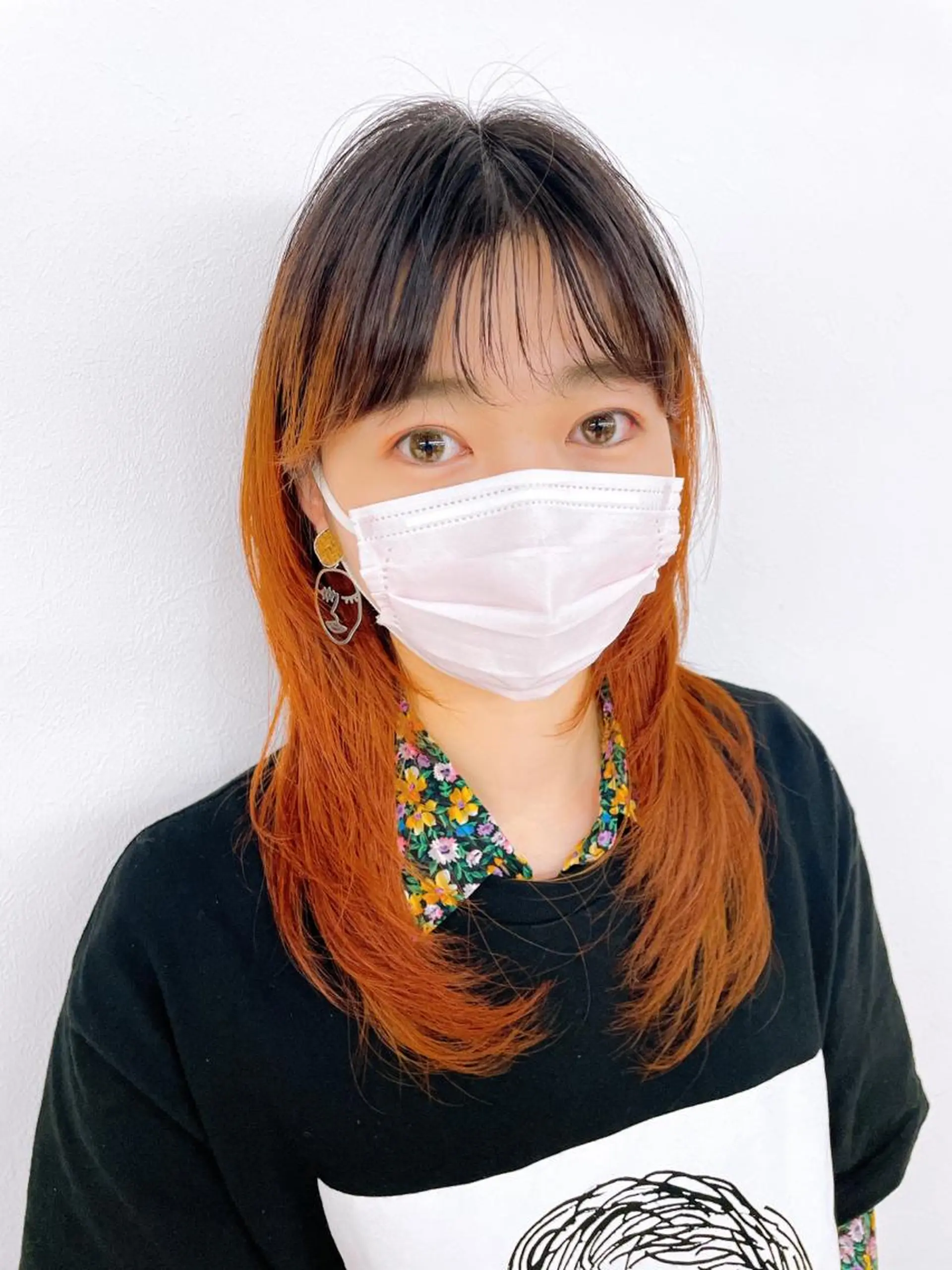 セミロング ウルフカット カット やまぎし ひろきのヘアスタイル