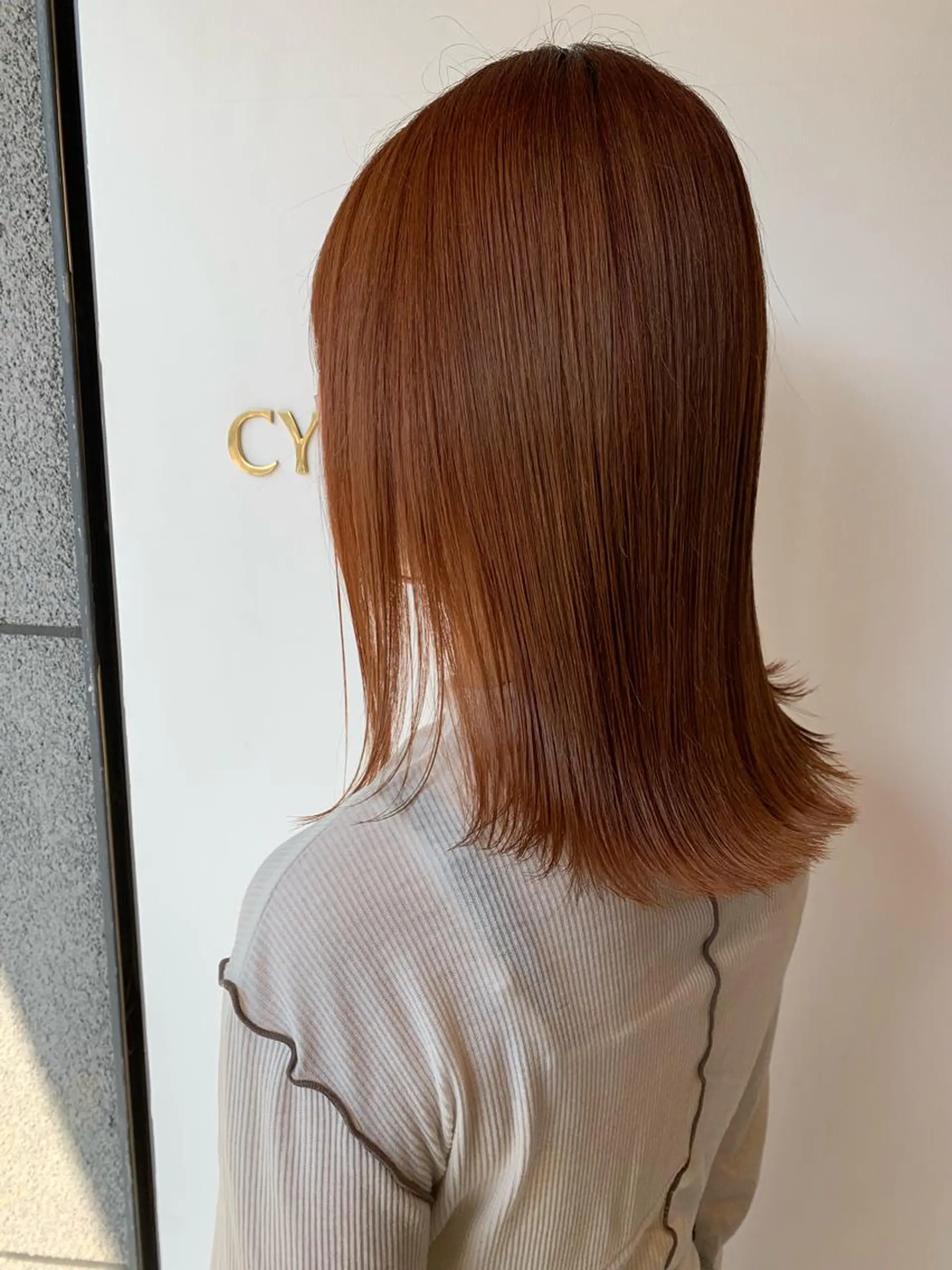 セミロング カラー カット ヘアカラー トリートメント ナチュラルヘア/ 似合わせ/三宅 昌太のヘアスタイル