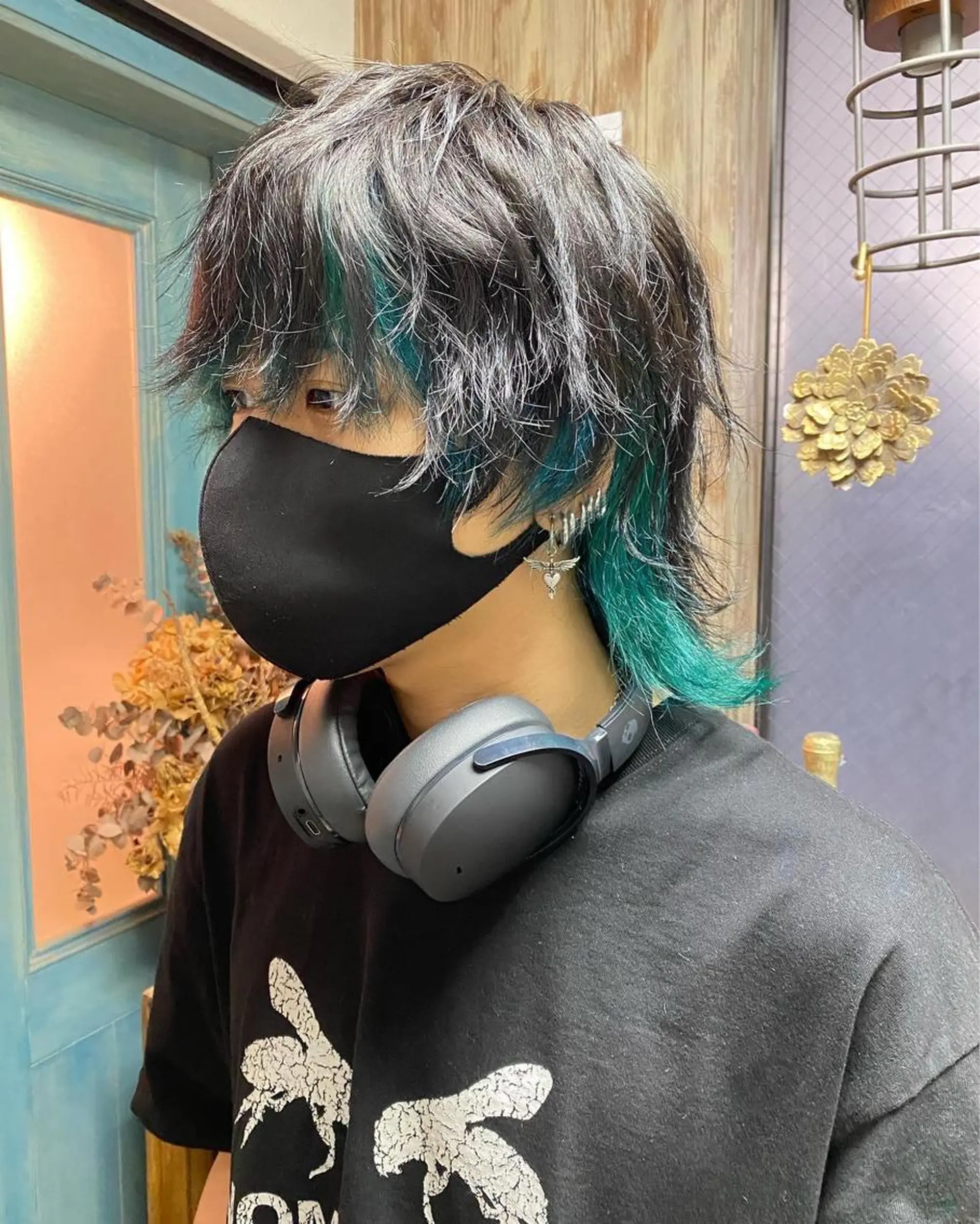 ミディアム カラー パーマ ヘアアレンジ メンズ 【池袋/スパイキー ショート】ⓝⓘⓜⓤのヘアスタイル