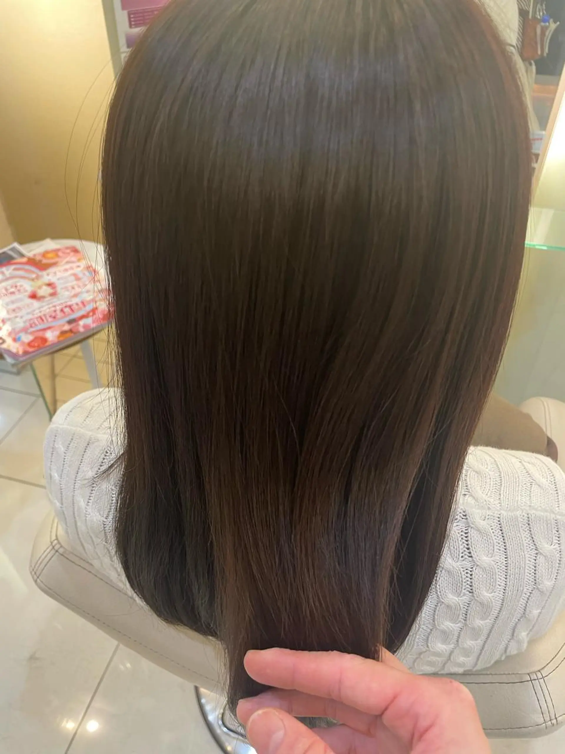 ミディアム カラー ヘアカラー トリートメント リリー /Men's/パーマのヘアスタイル