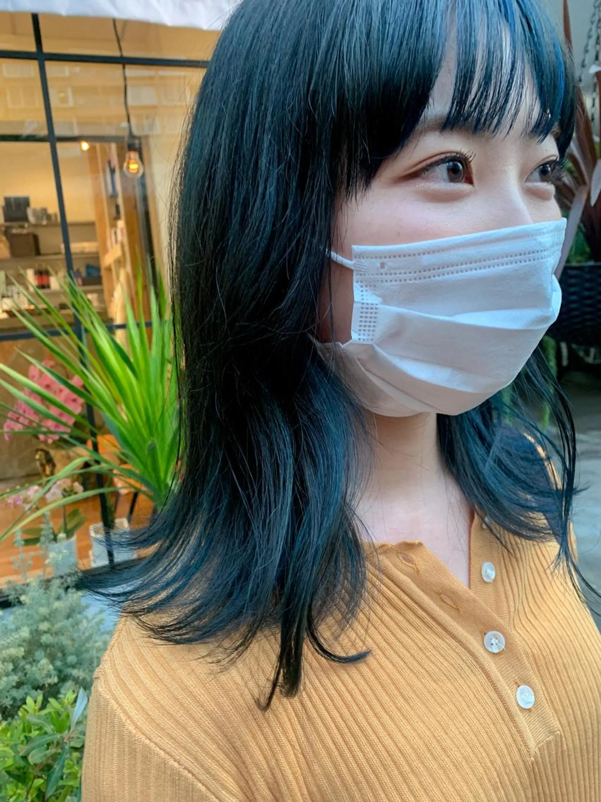 ミディアム カラー ハイライトカラー ハイライト ヘアカラー 【モエカ】グランジ ウルフ/ハイトーンのヘアスタイル