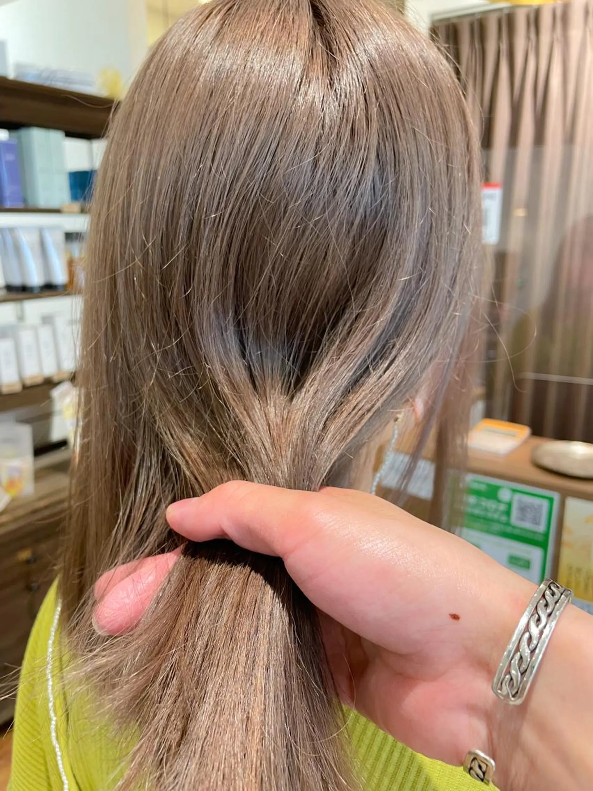 ロング カラー グレージュ トリートメント 髪質改善/ブリーチ 田代 龍我のヘアスタイル