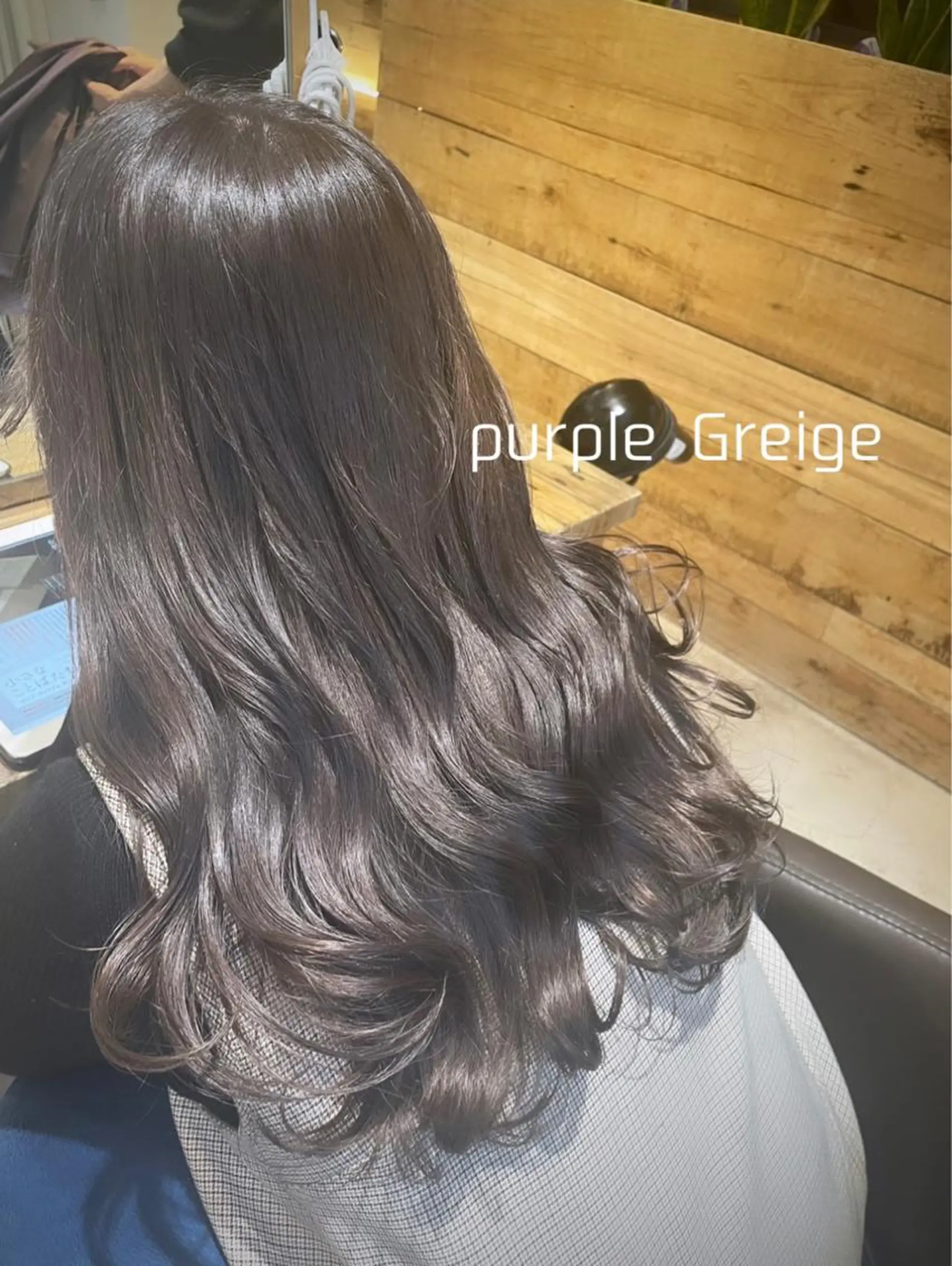 ロング カラー パーマ ヘアアレンジ ヘアカラー トリートメント maho🤍透明感 カラー/顔周りcutのヘアスタイル