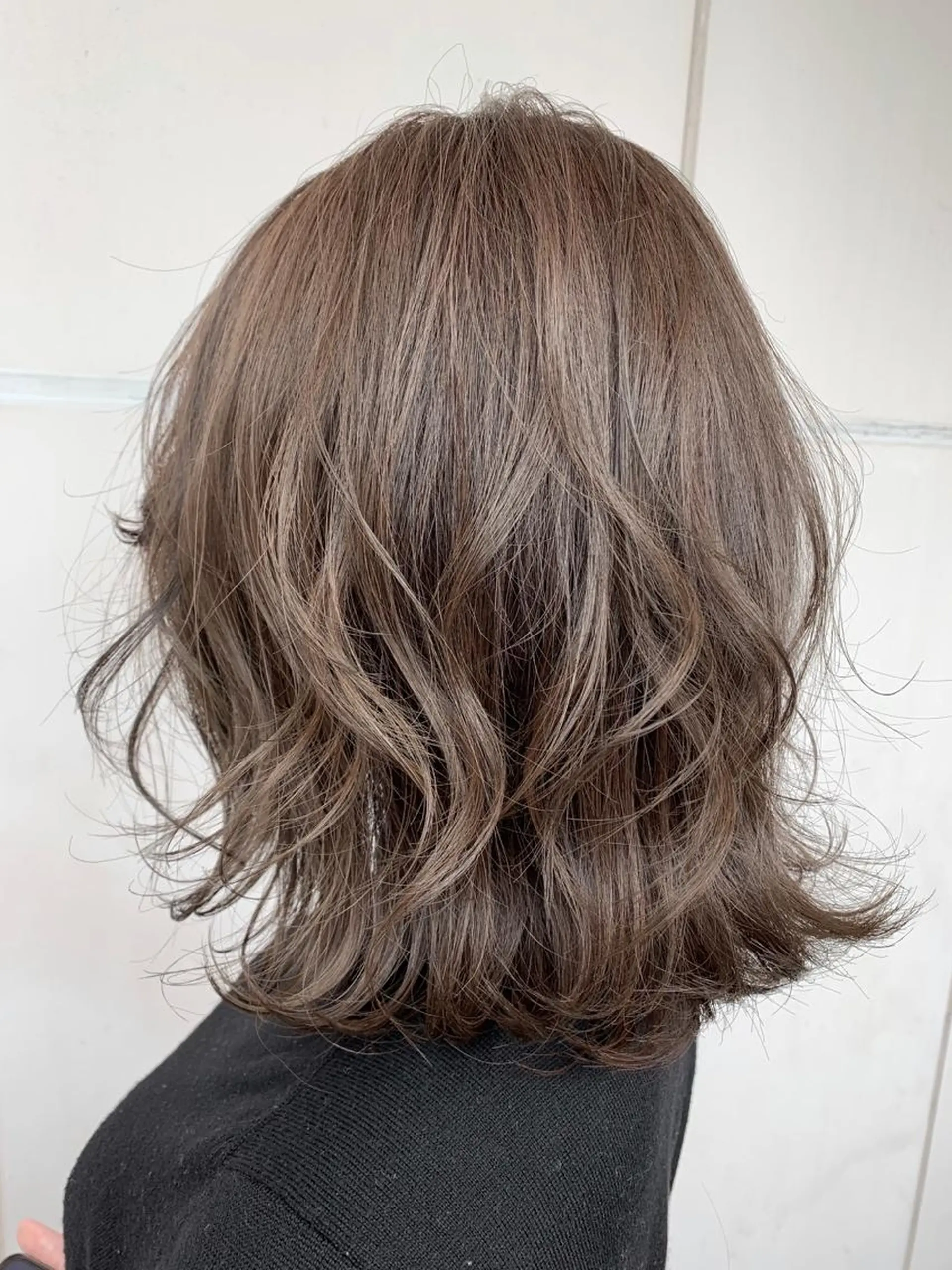 ミディアム カラー カット ヘアカラー トリートメント 髪質改善will hairdesignのヘアスタイル