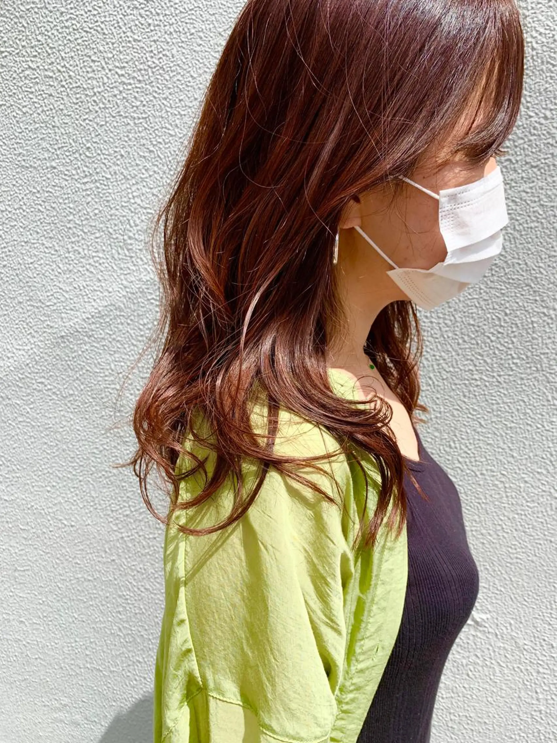 ロング カット ヘアカラー パーマ 落合 妙佳のヘアスタイル