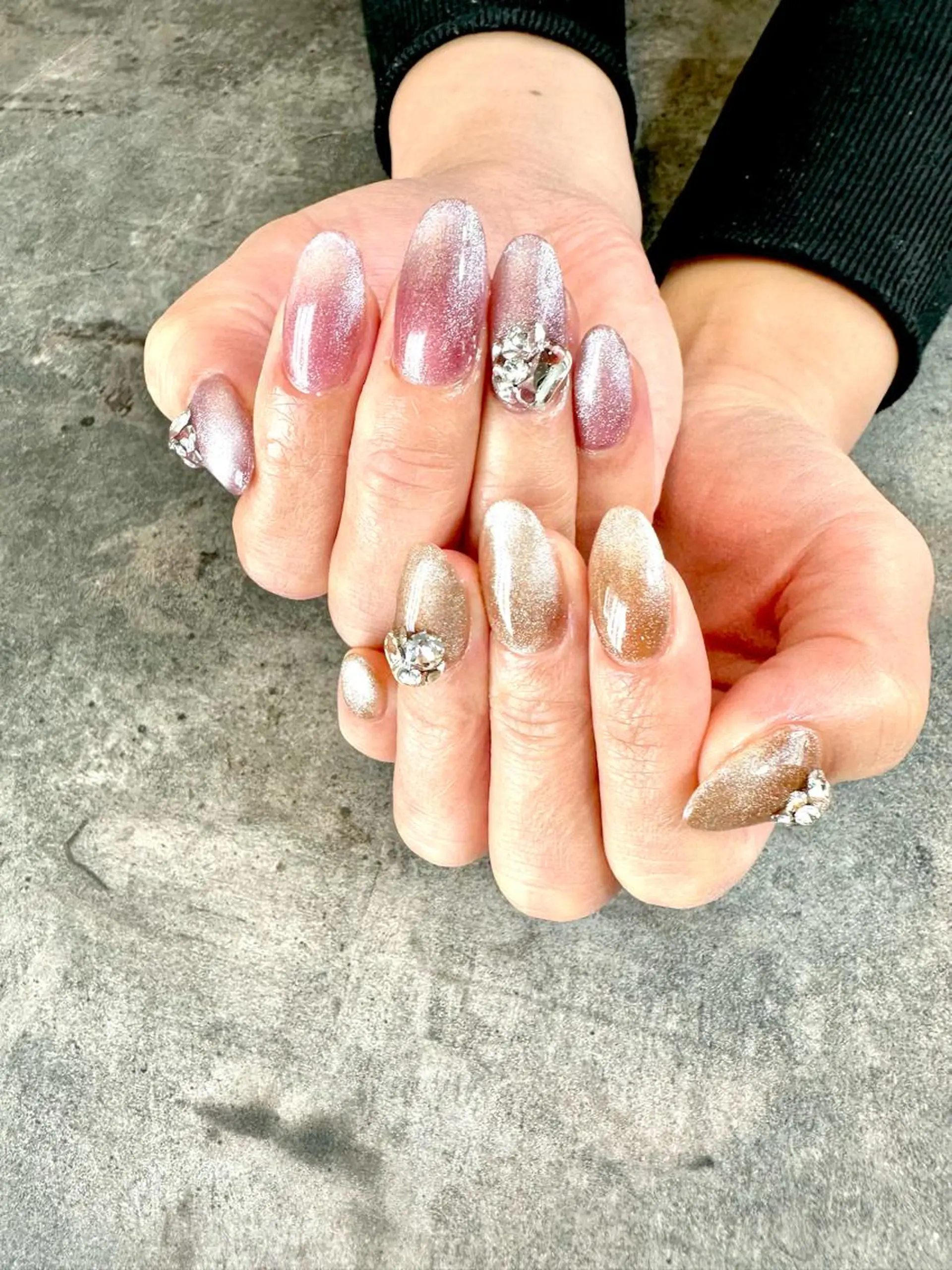 ネイル フラワーネイル ジェルネイル 大理石ネイル(マーブル) ニュアンスネイル シンプルネイル nail salon amanoのネイルデザイン