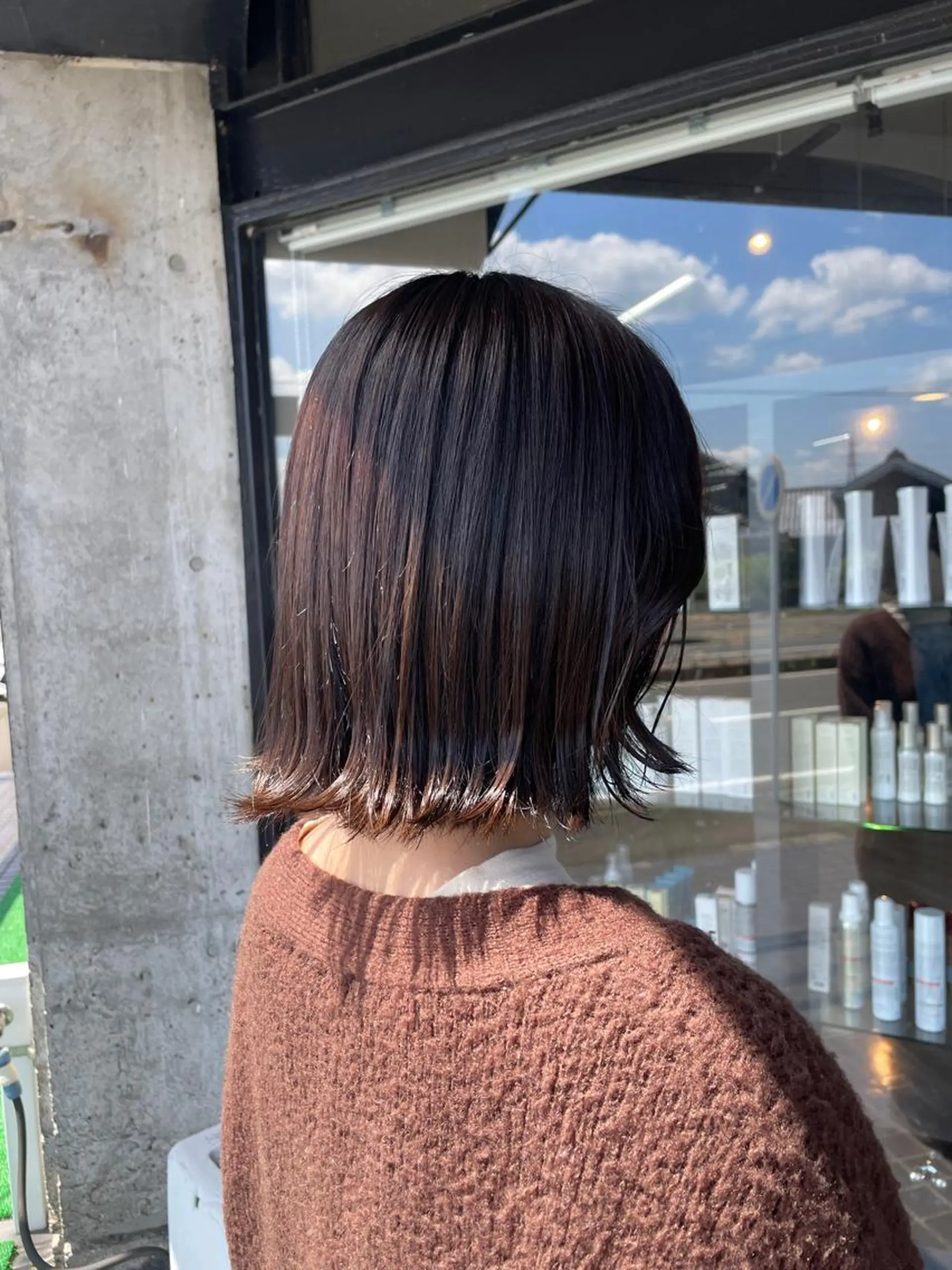 ミディアム カラー マキノ キョウカのヘアスタイル