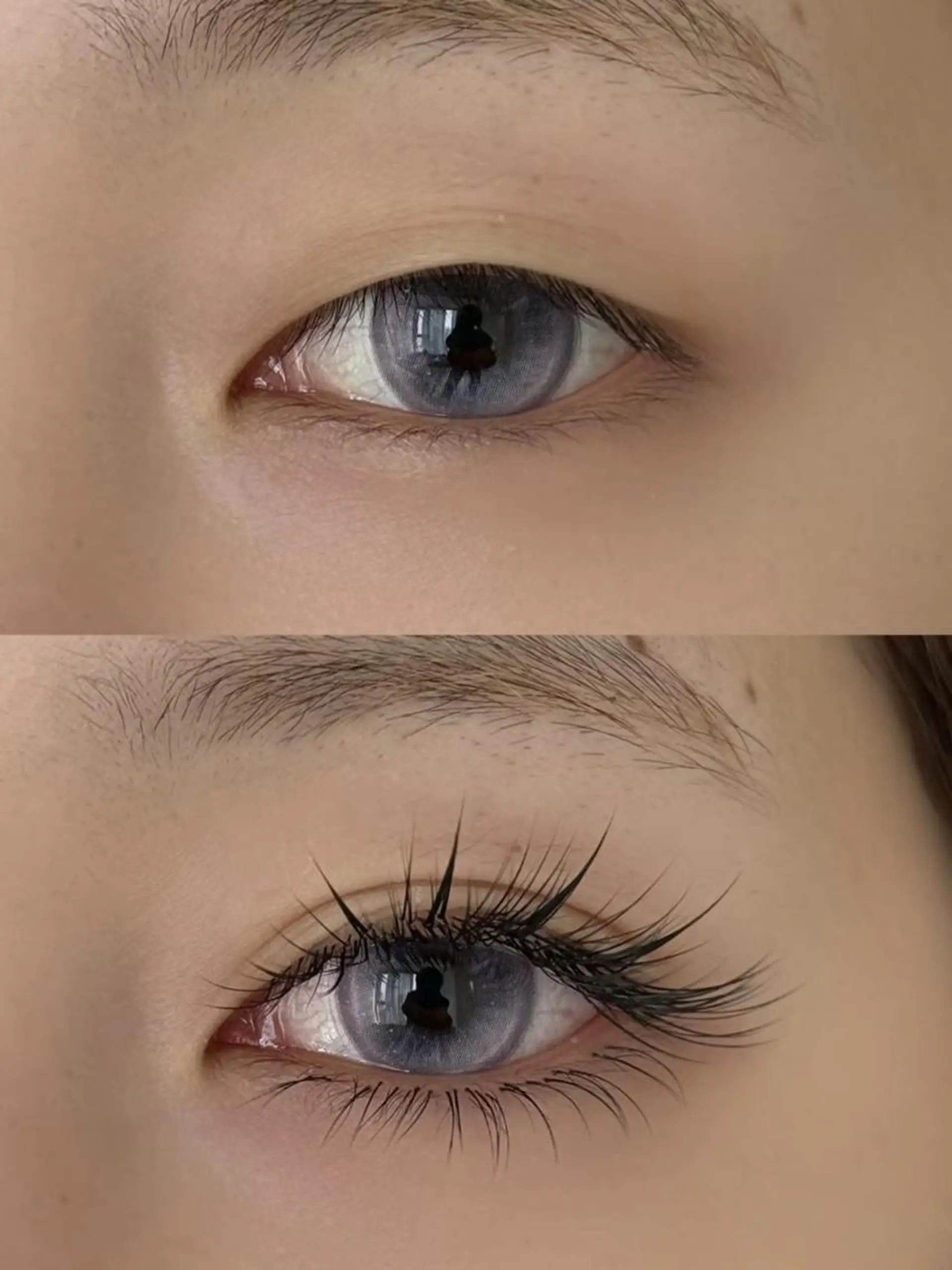 マツエク・マツパ 韓国風マツエク パリジェンヌラッシュリフト まつげパーマ 下まつげエクステ 一重×まつ毛パーマ 東 奈那のマツエク・マツパデザイン