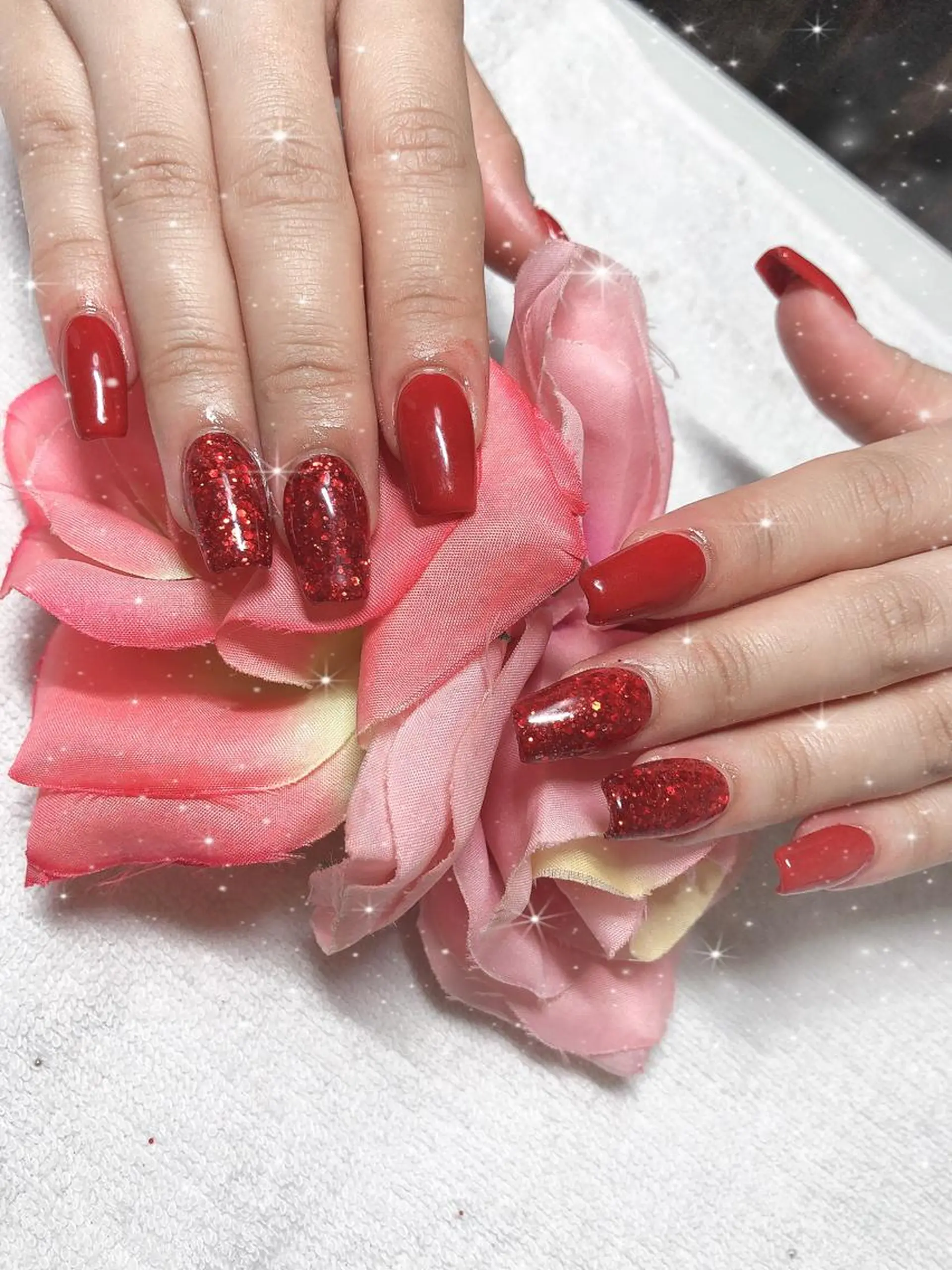 ミディアム ネイル ハンドネイル 《LB》ラブリエ Nail&eyeのマツエク・マツパデザイン