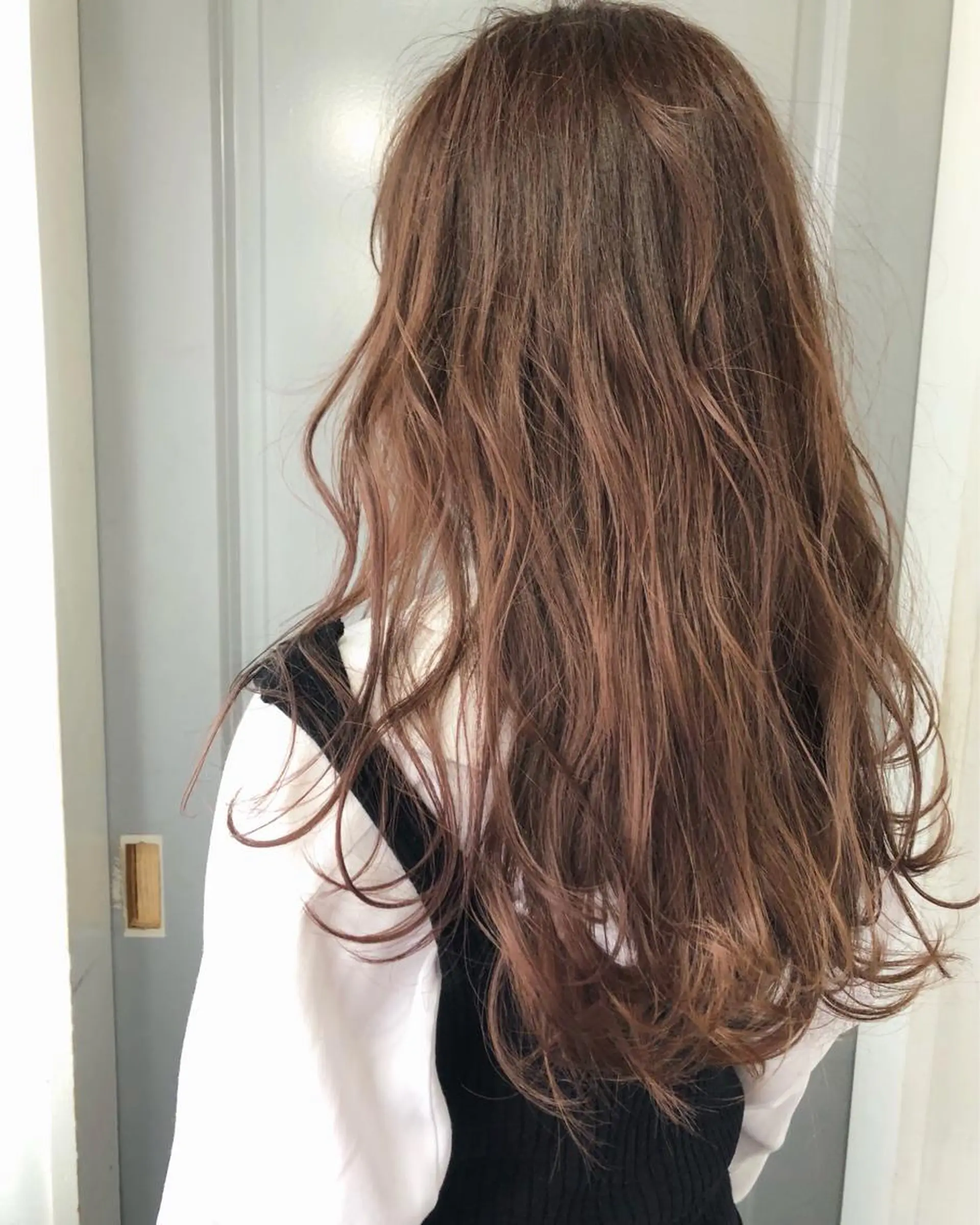 ロング カラー ベージュカラー ブリーチ ケアブリーチ ピンクカラー ピンクベージュ Pia ツボイ ケイタのヘアスタイル