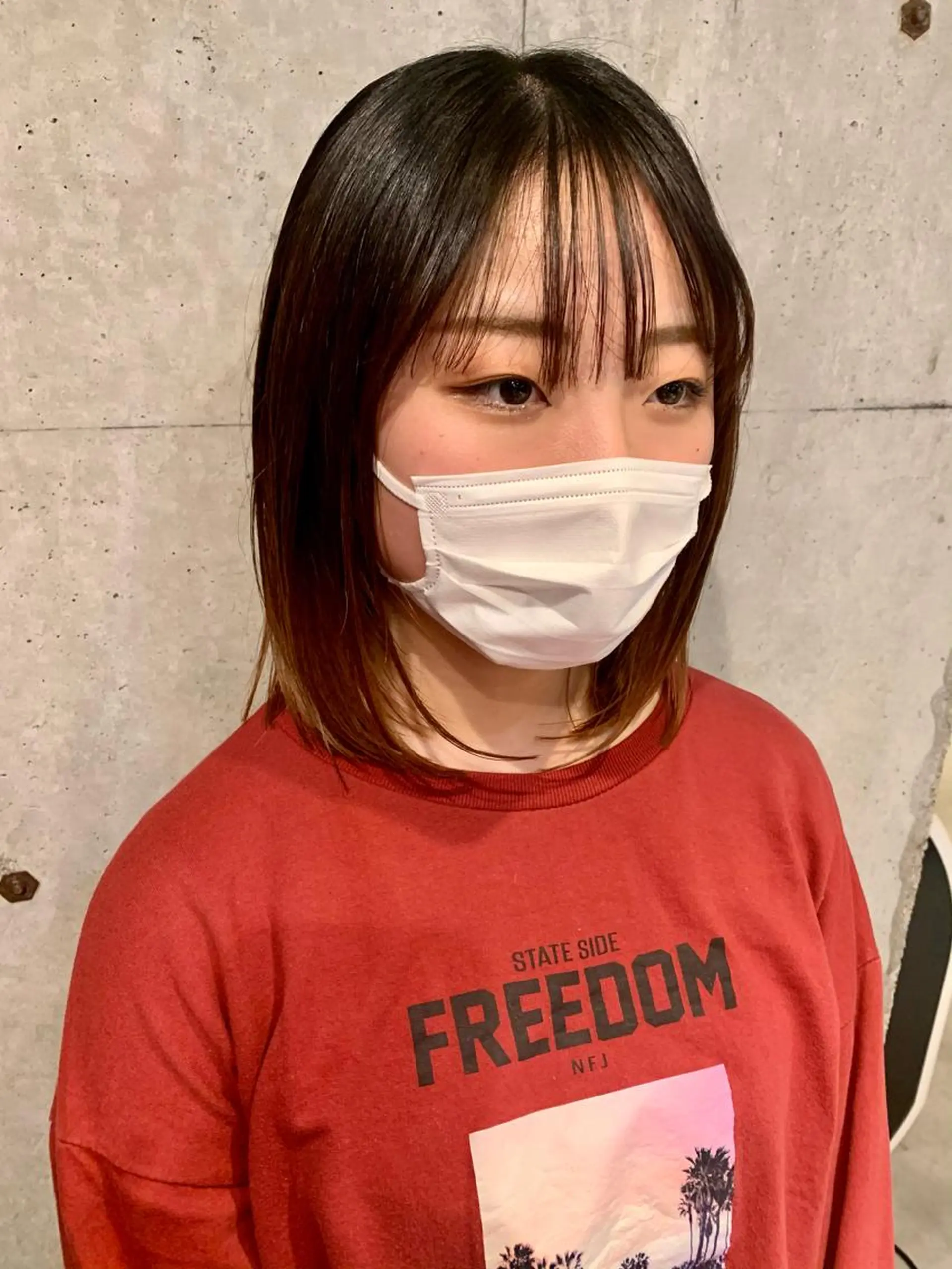 ミディアム ピンクベージュ/新潟 万代/高橋桃葉🍑のヘアスタイル