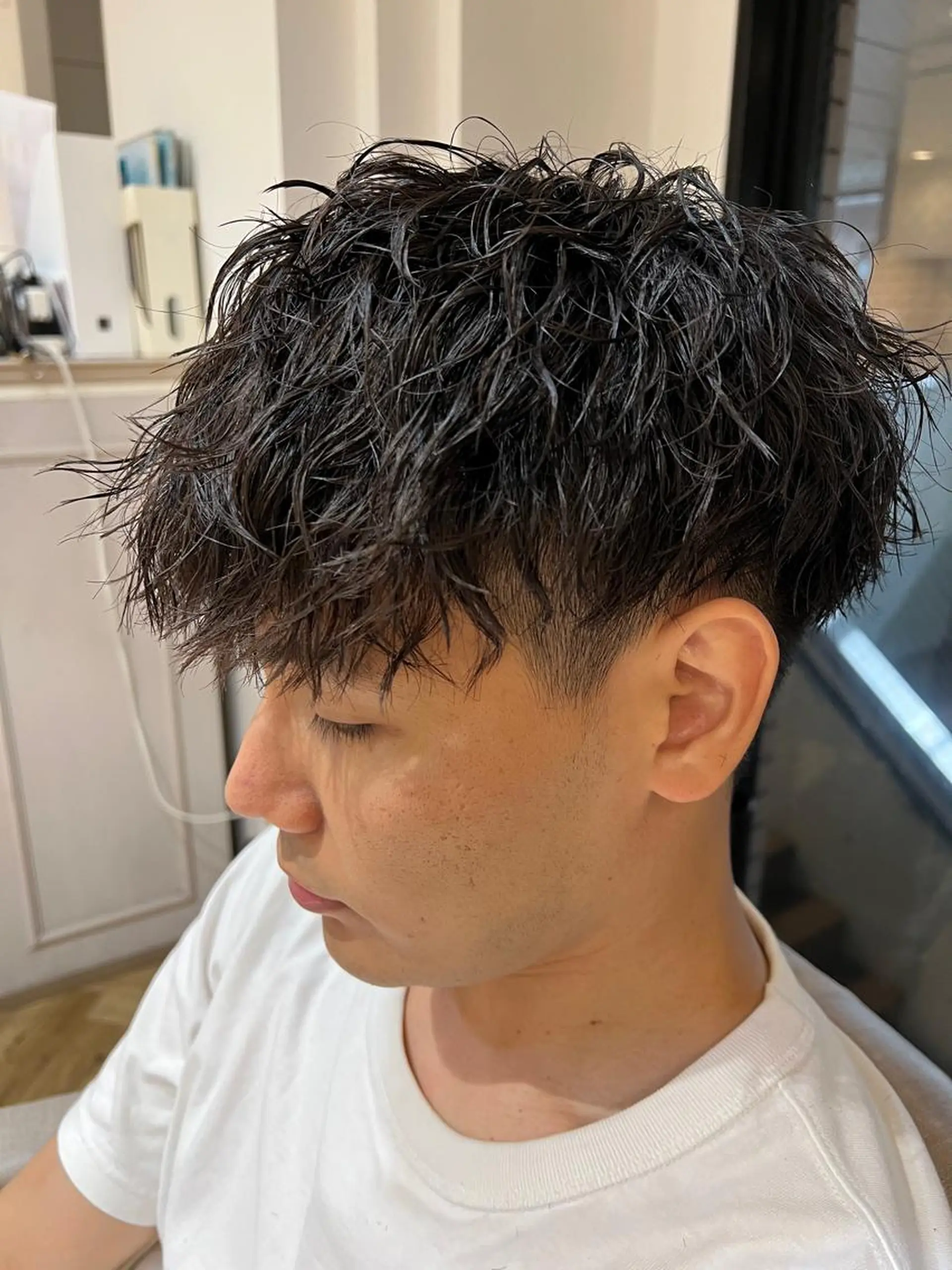 パーマ メンズ メンズ特化 ナカネ カツヤのヘアスタイル