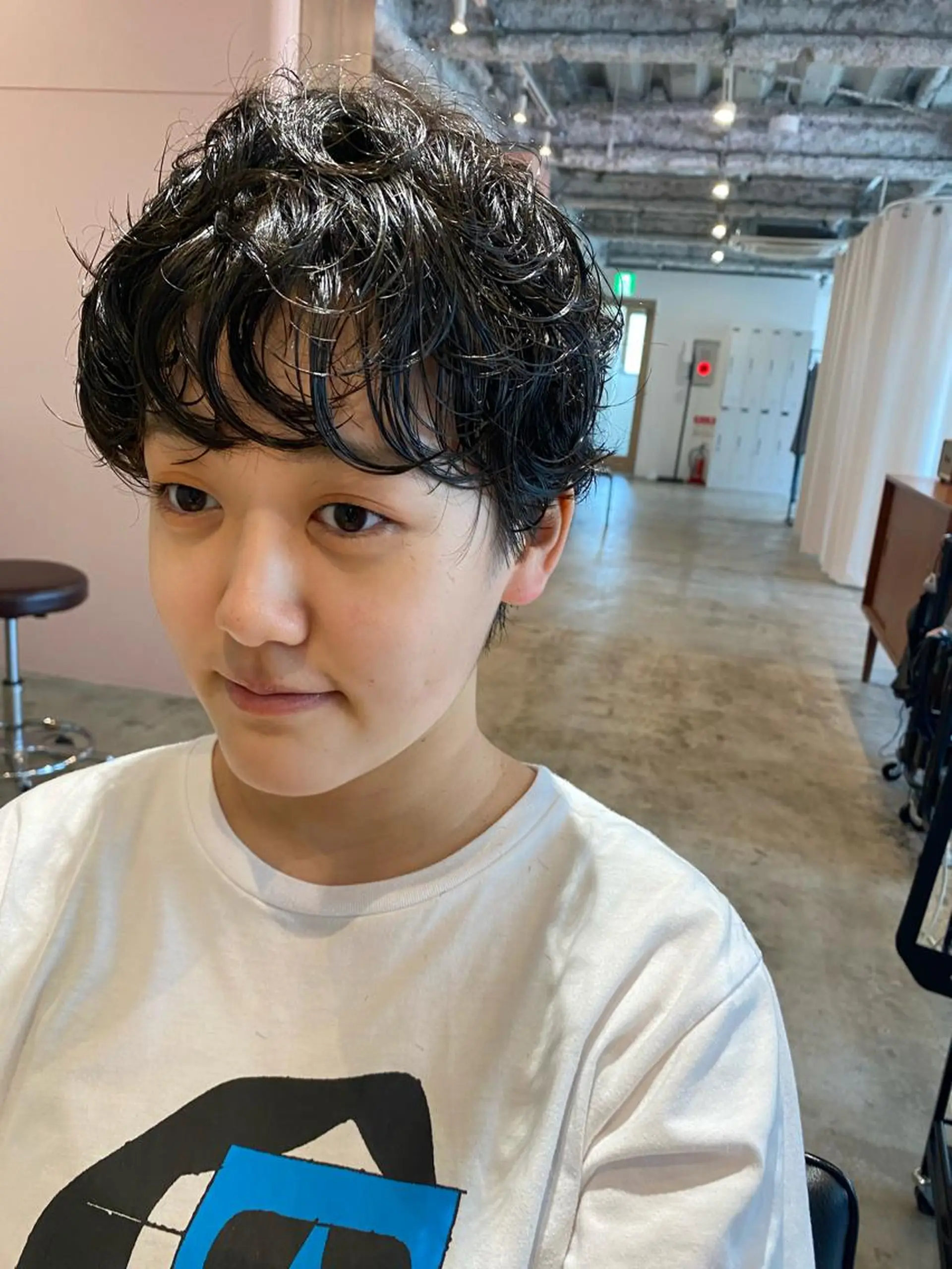 ショート パーマ カット パーマ トリートメント Hayashi Shioriのヘアスタイル