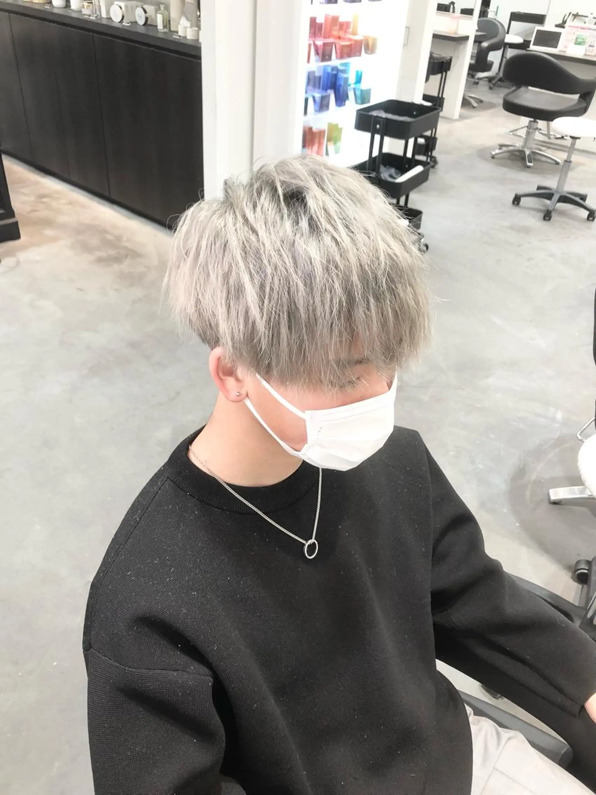 ショート カラー メンズ LOOP hairのヘアスタイル