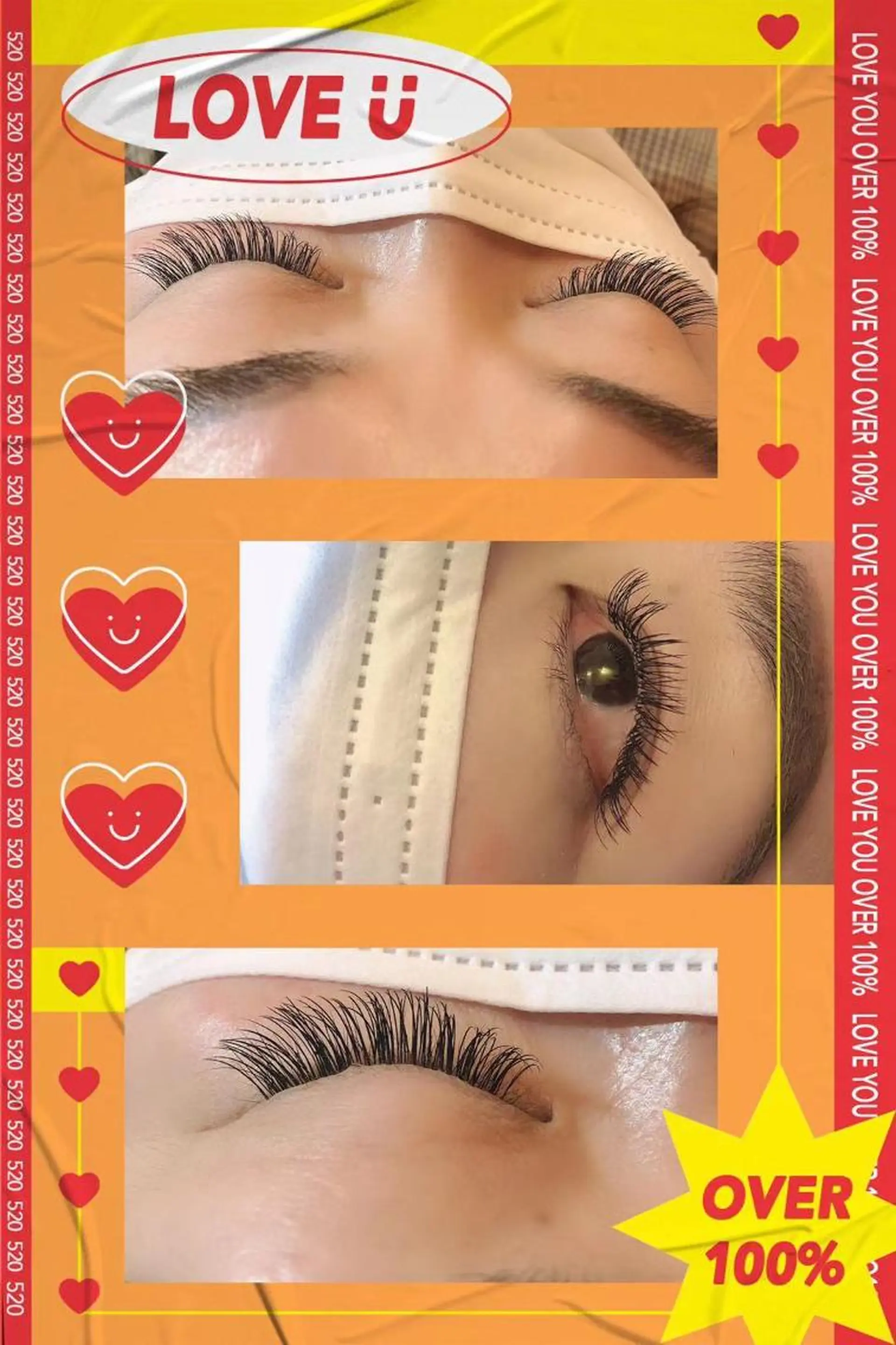 ロング マツエク・マツパ 付け放題 フラットラッシュ Ali Beauty Salon 新小岩のマツエク・マツパデザイン