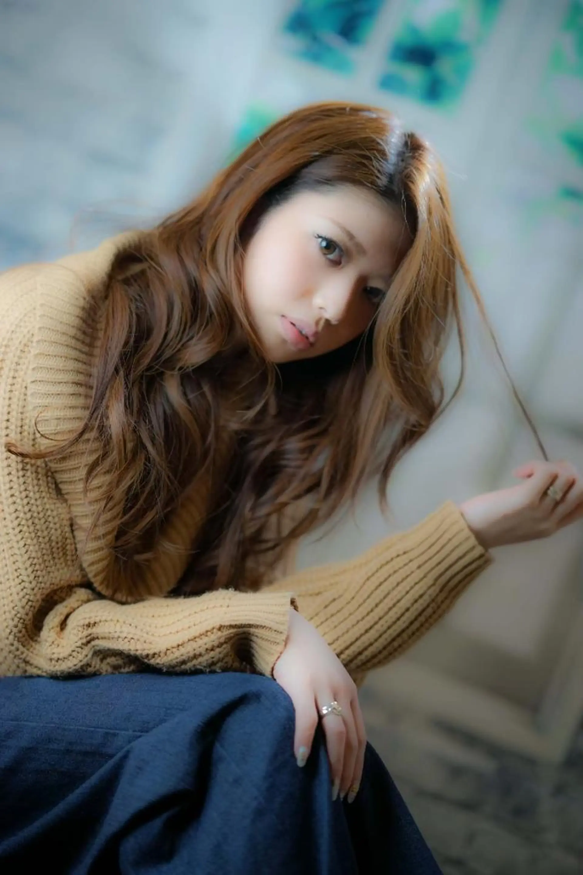 パーマ ロング カラー 木村 昇のヘアスタイル