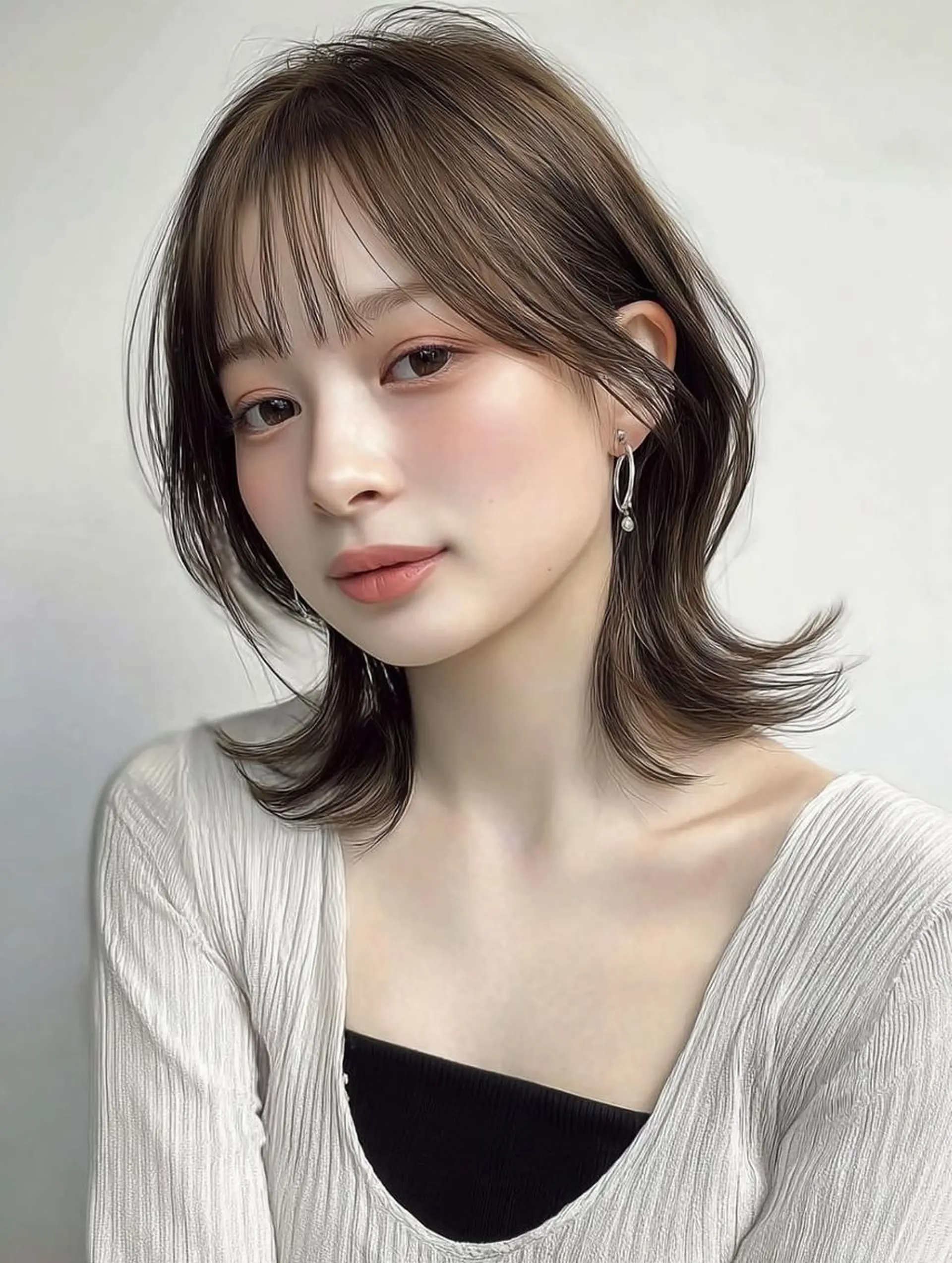 ショート ヘアアレンジ 髪質改善 韓国風ヘア レイヤーカット 似合わせカット シースルーバング カット ヘアカラー Ayumu /京都／西院のヘアスタイル