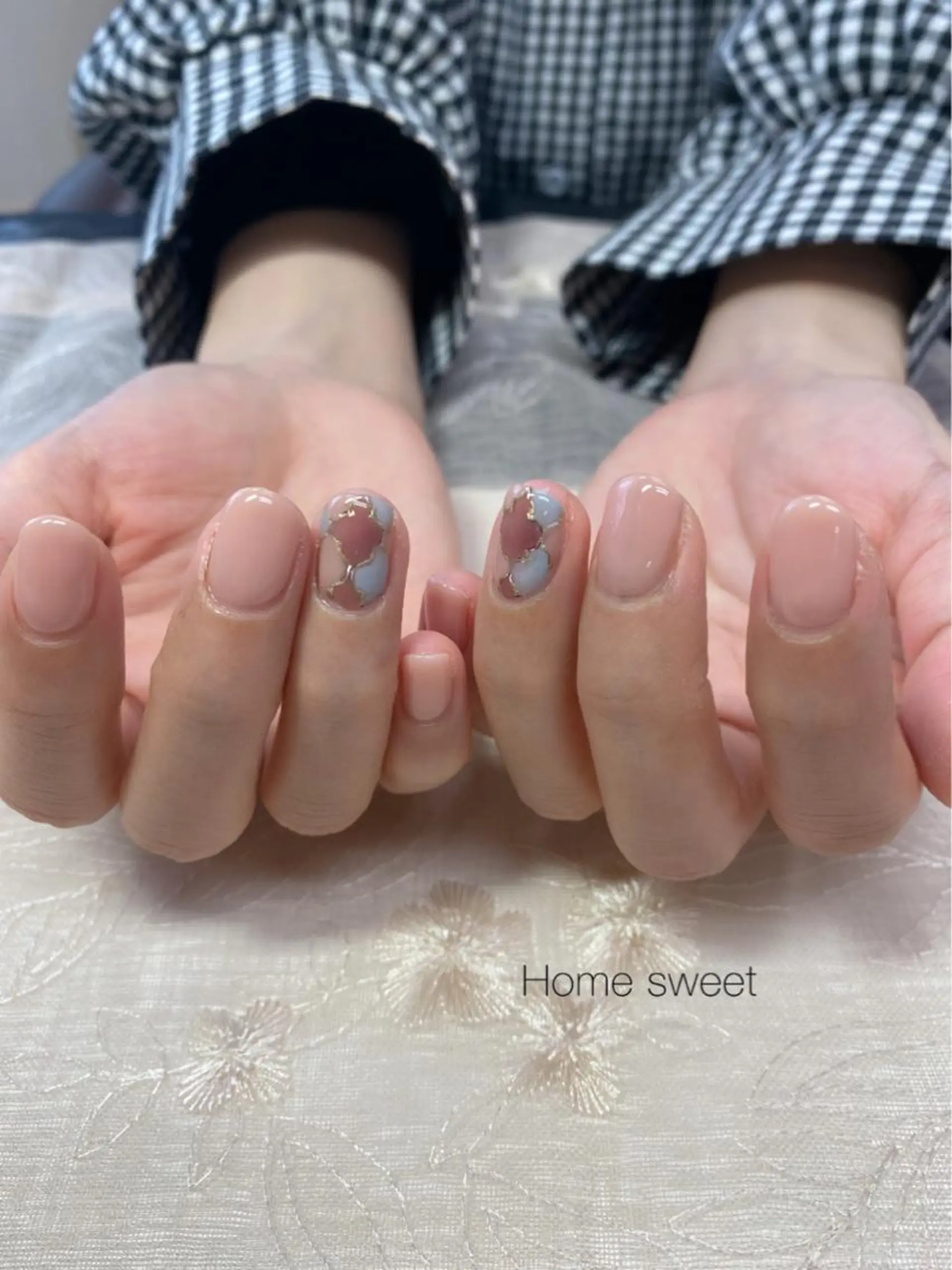 ネイル ショートネイル. Home sweetのネイルデザイン