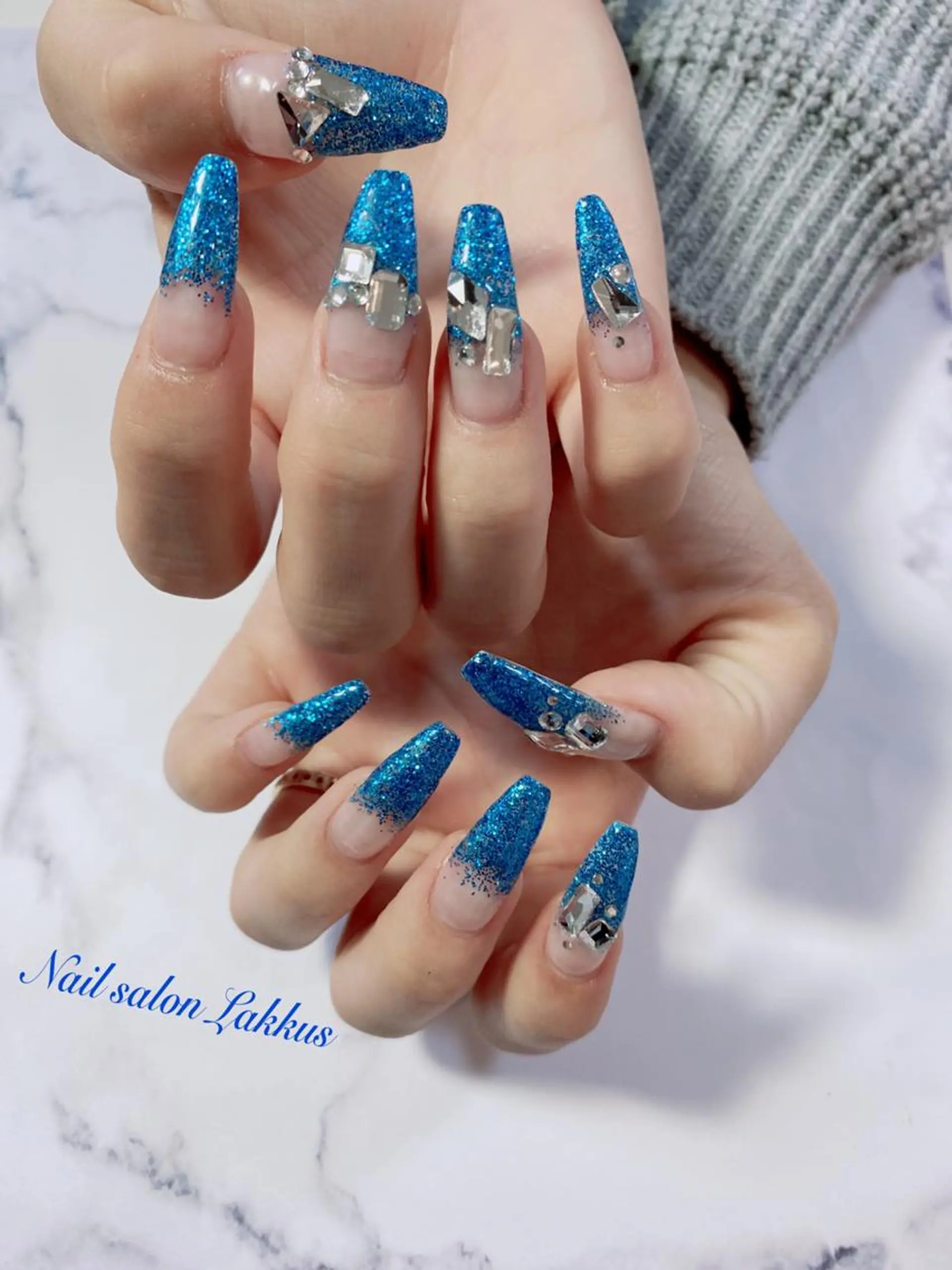 ネイル ラメ(グリッター) ラメグラデーション Lakkus T－CHIのネイルデザイン