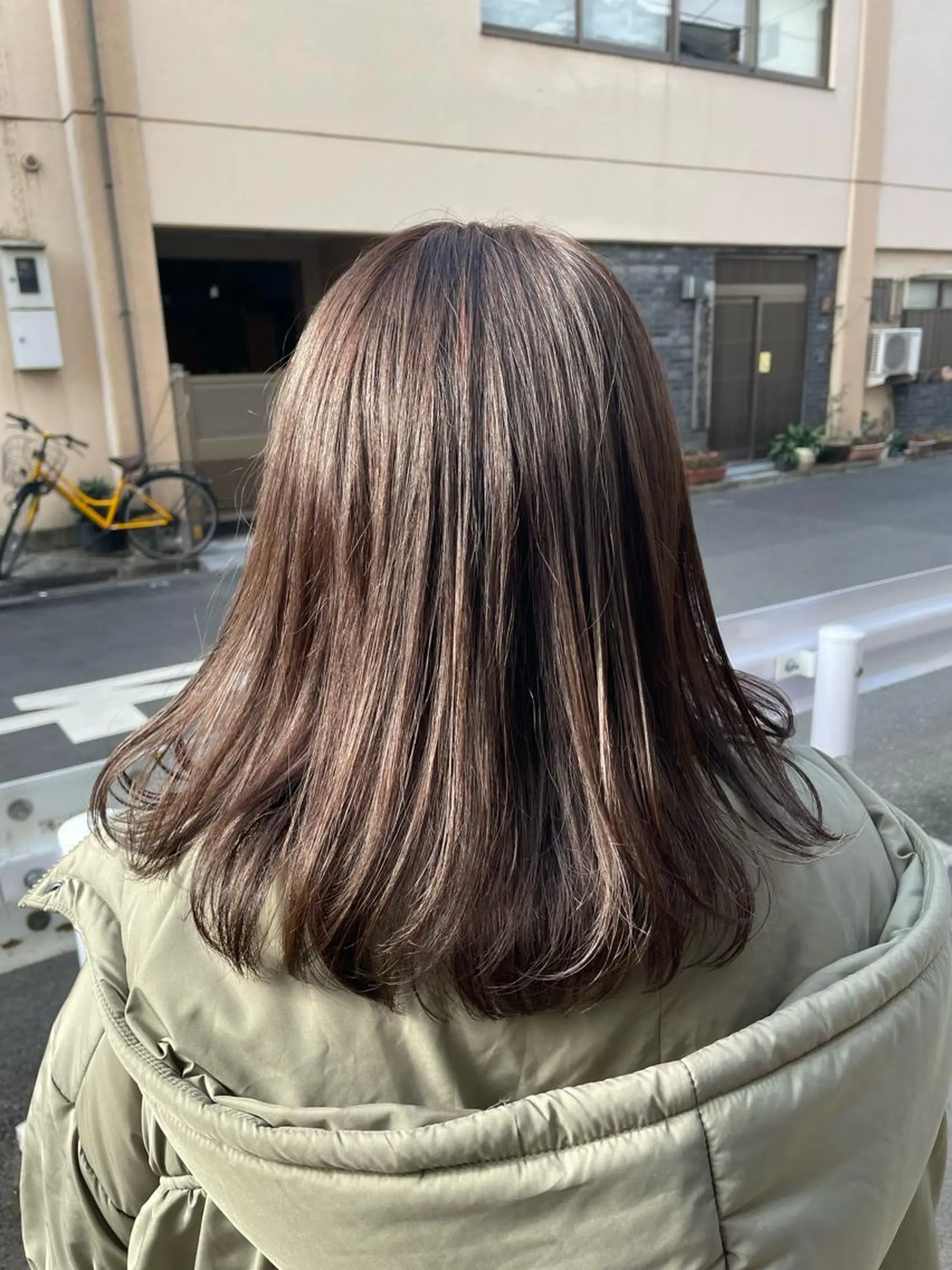 セミロング カラー 韓国×網紅ヘア 🤍りん🤍のヘアスタイル