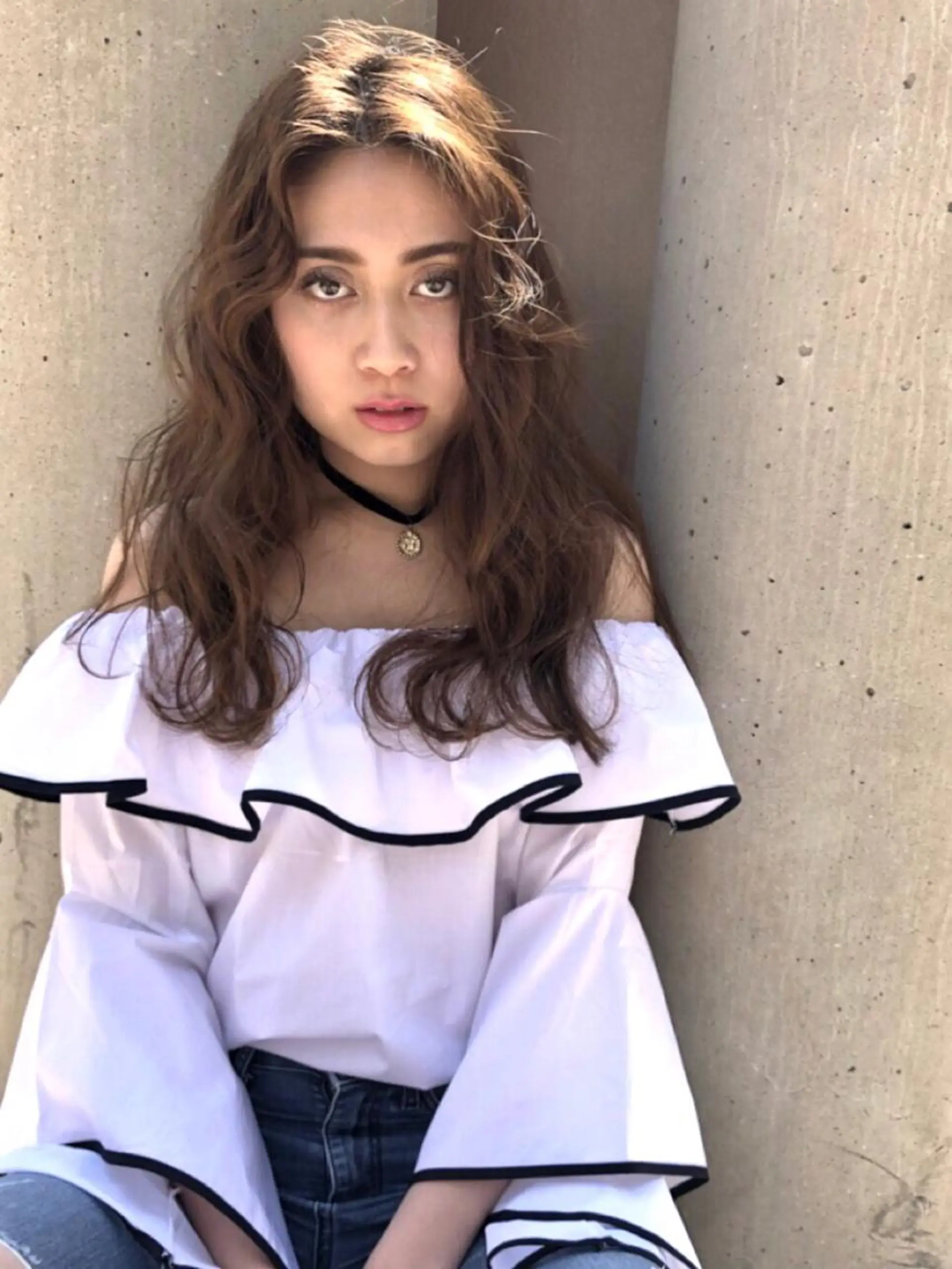 セミロング カラー ヘアアレンジ moana surfriderのヘアスタイル