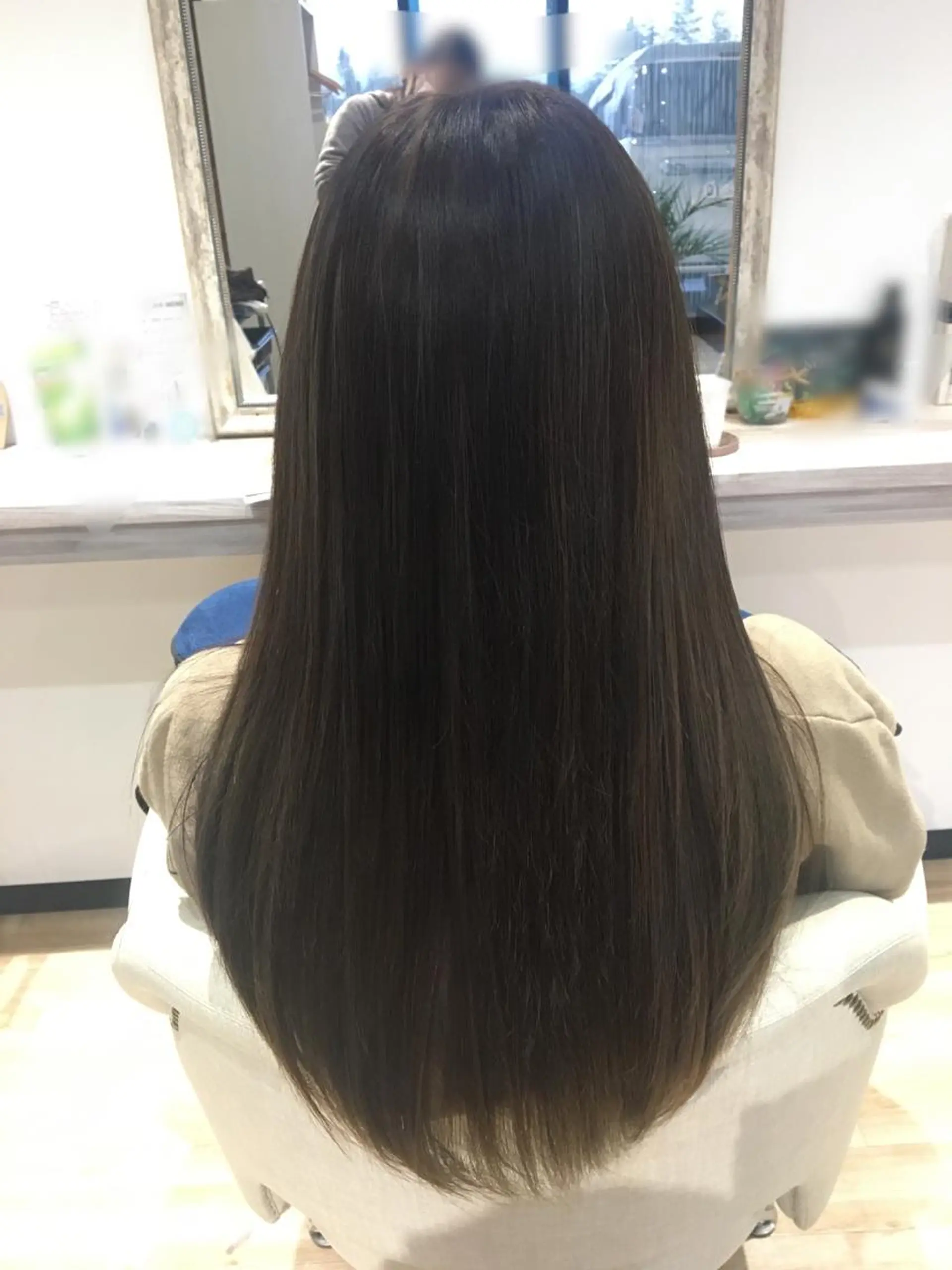ロング カラー 縮毛矯正 Atelier 大内のヘアスタイル