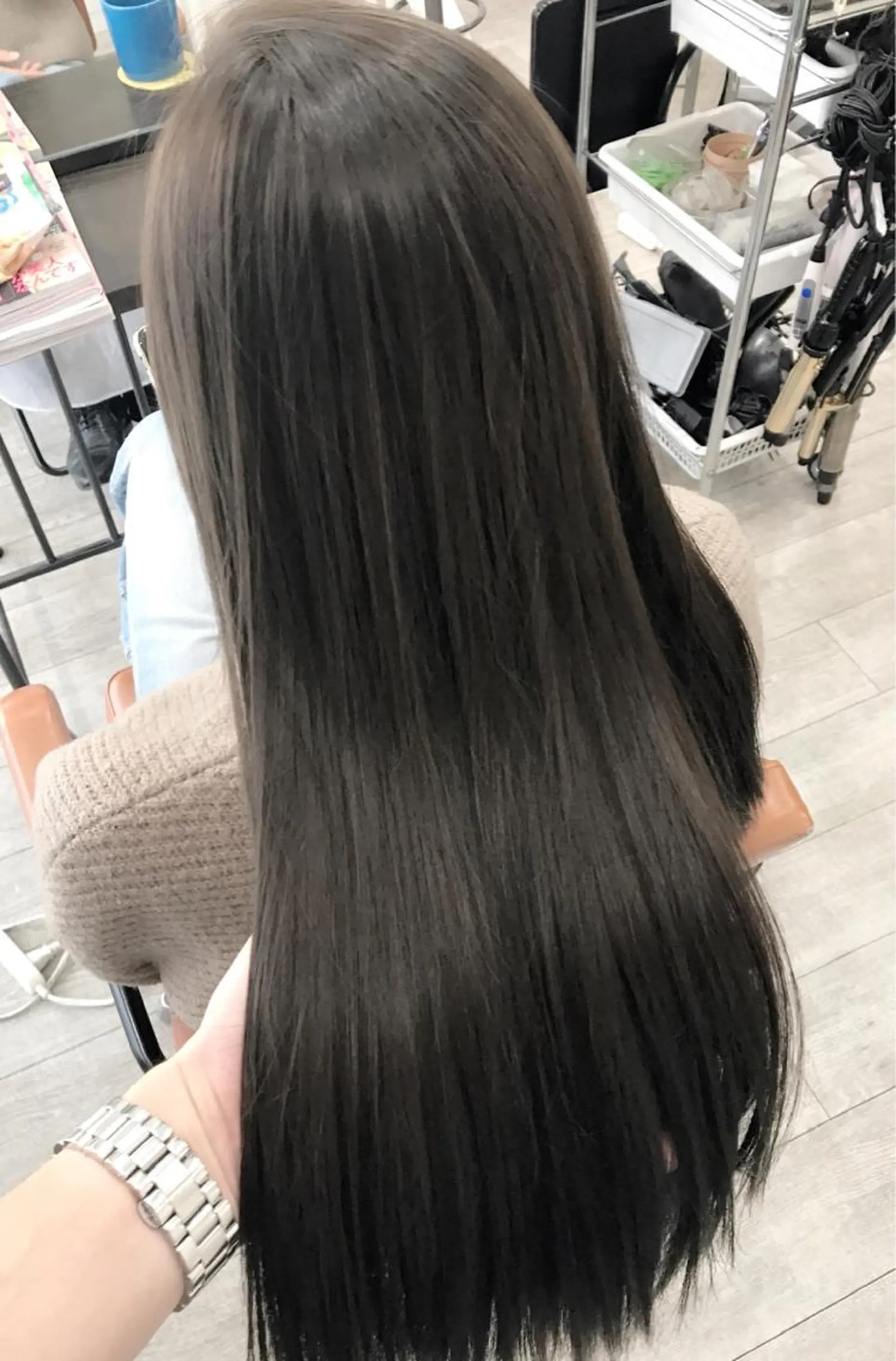 ロング カラー ヘアカラー トリートメント ヘッドスパ グレージュ/髪質改善 Yamato.hのヘアスタイル