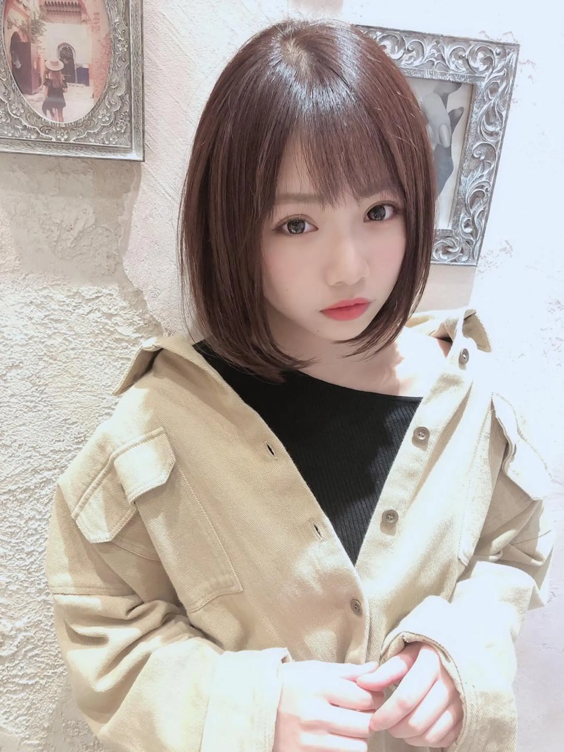 ミディアム カット ヘアカラー トリートメント 代表山口ひな 髪質改善のプロのヘアスタイル