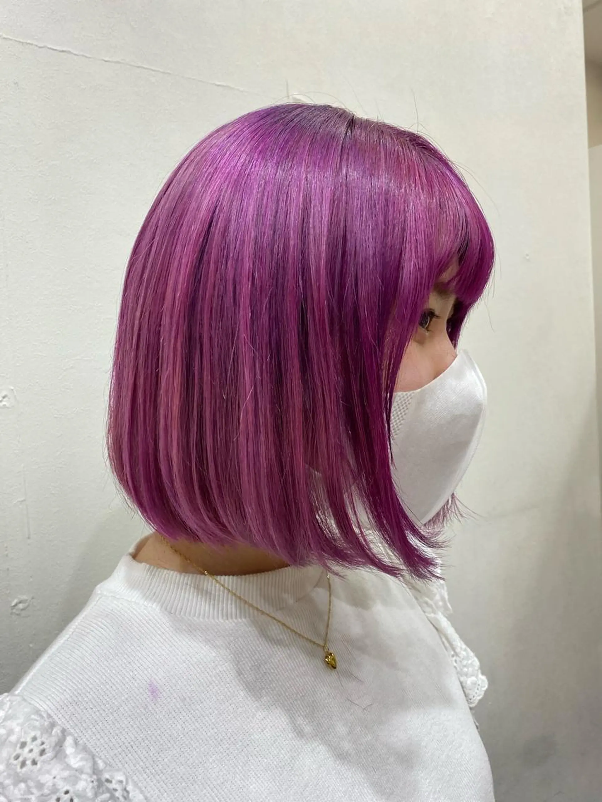 ミディアム カラー Ashanti 磯崎のヘアスタイル