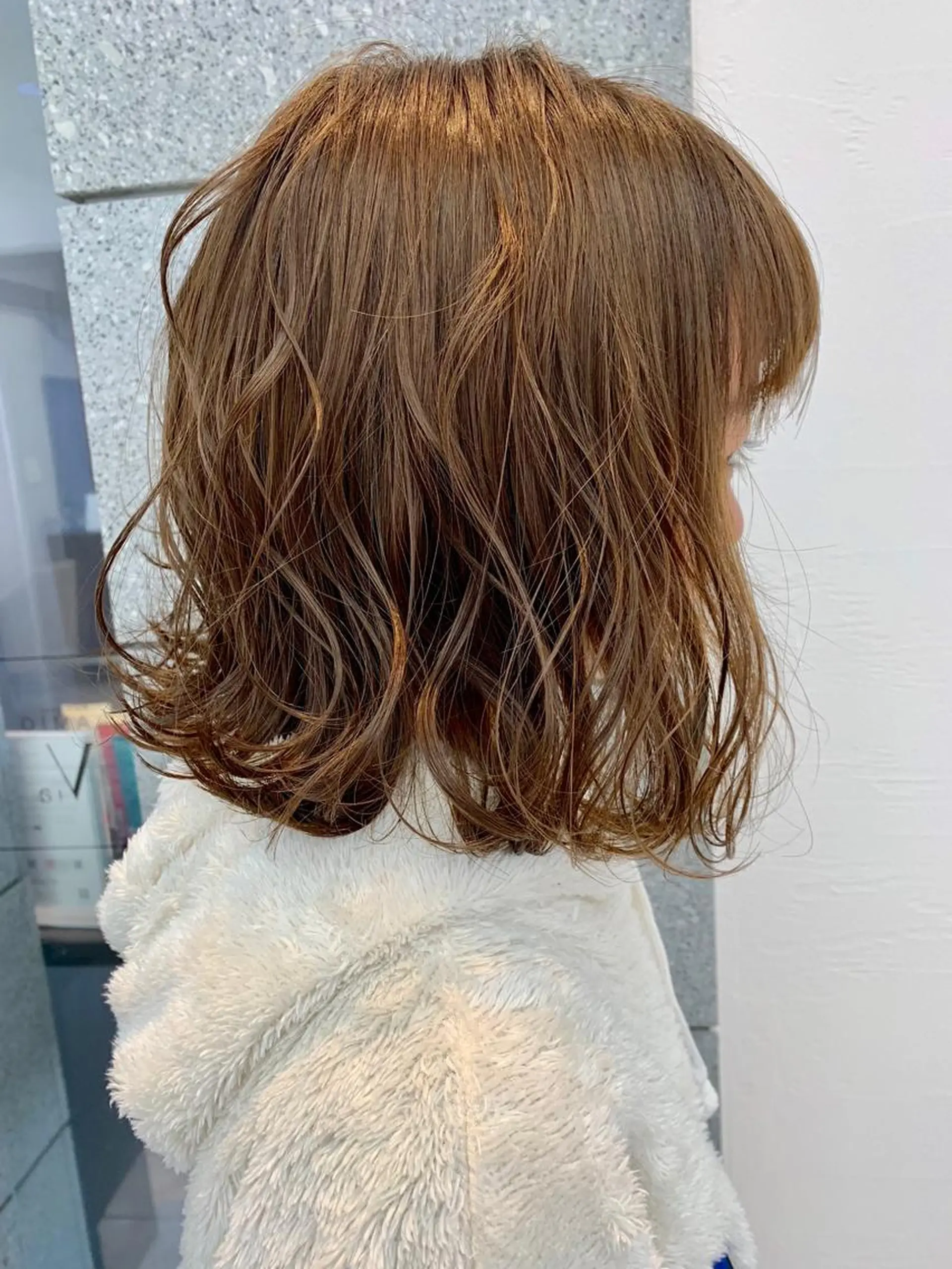 ミディアム カラー ヘアアレンジ ヘアカラー 荒清  圭以のヘアスタイル