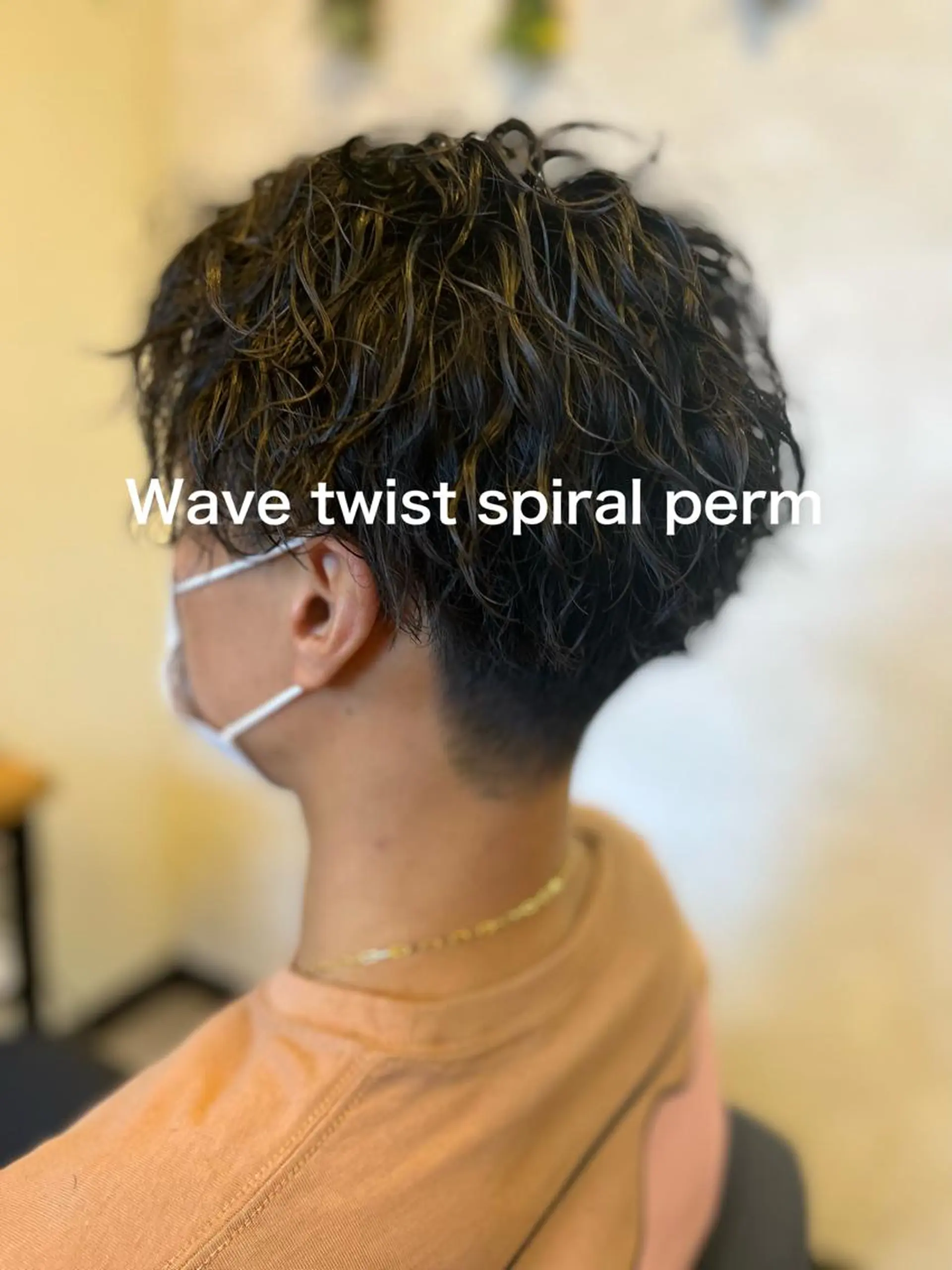 ショート パーマ メンズ カット パーマ トリートメント 和田 真弥のヘアスタイル