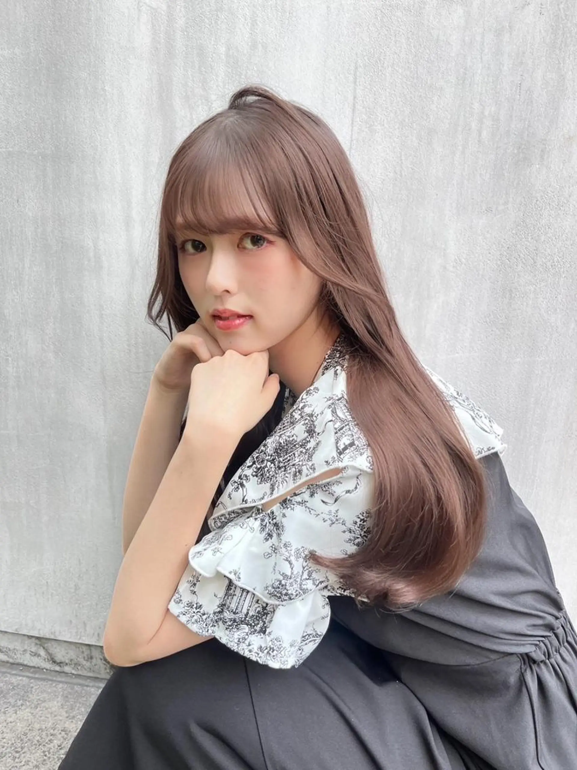 カラー 🎀春色韓国ヘア❤︎ THEATER🎀のヘアスタイル