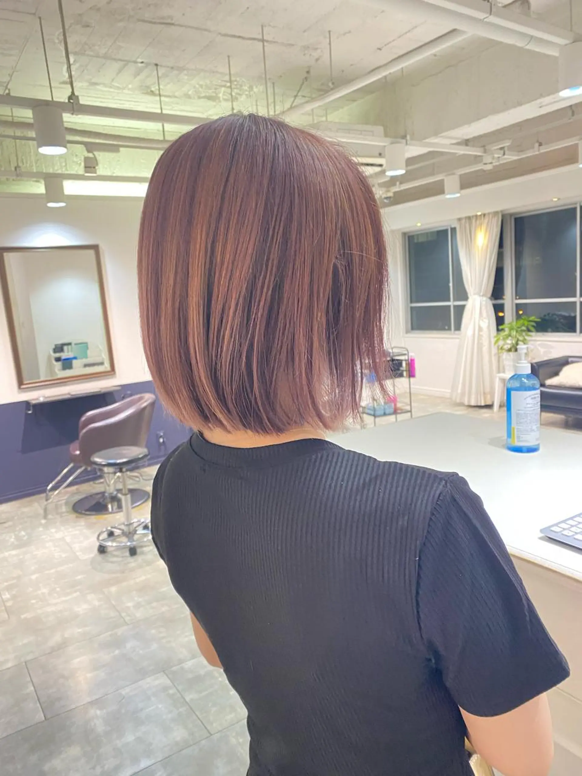 ミディアム カット ヘアカラー トリートメント ili 梅田のヘアスタイル