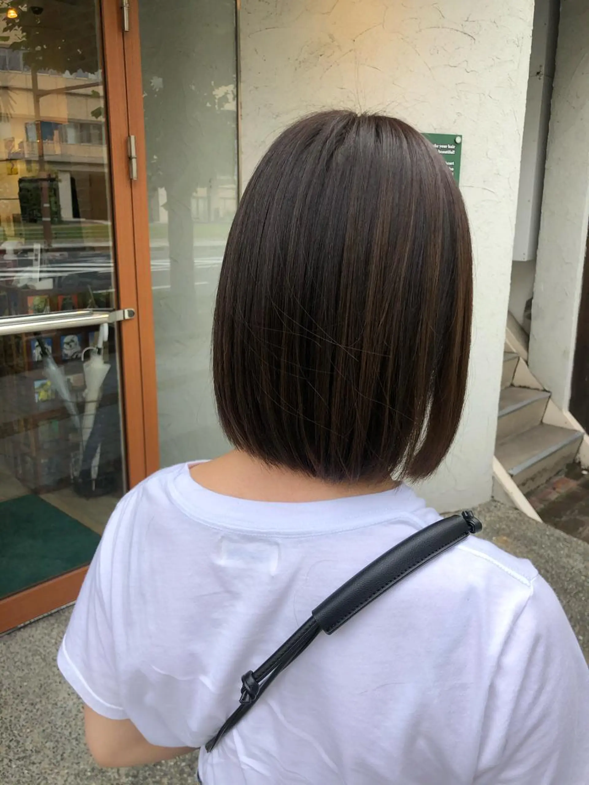 ミディアム カット ヘアカラー 國次 夕貴のヘアスタイル