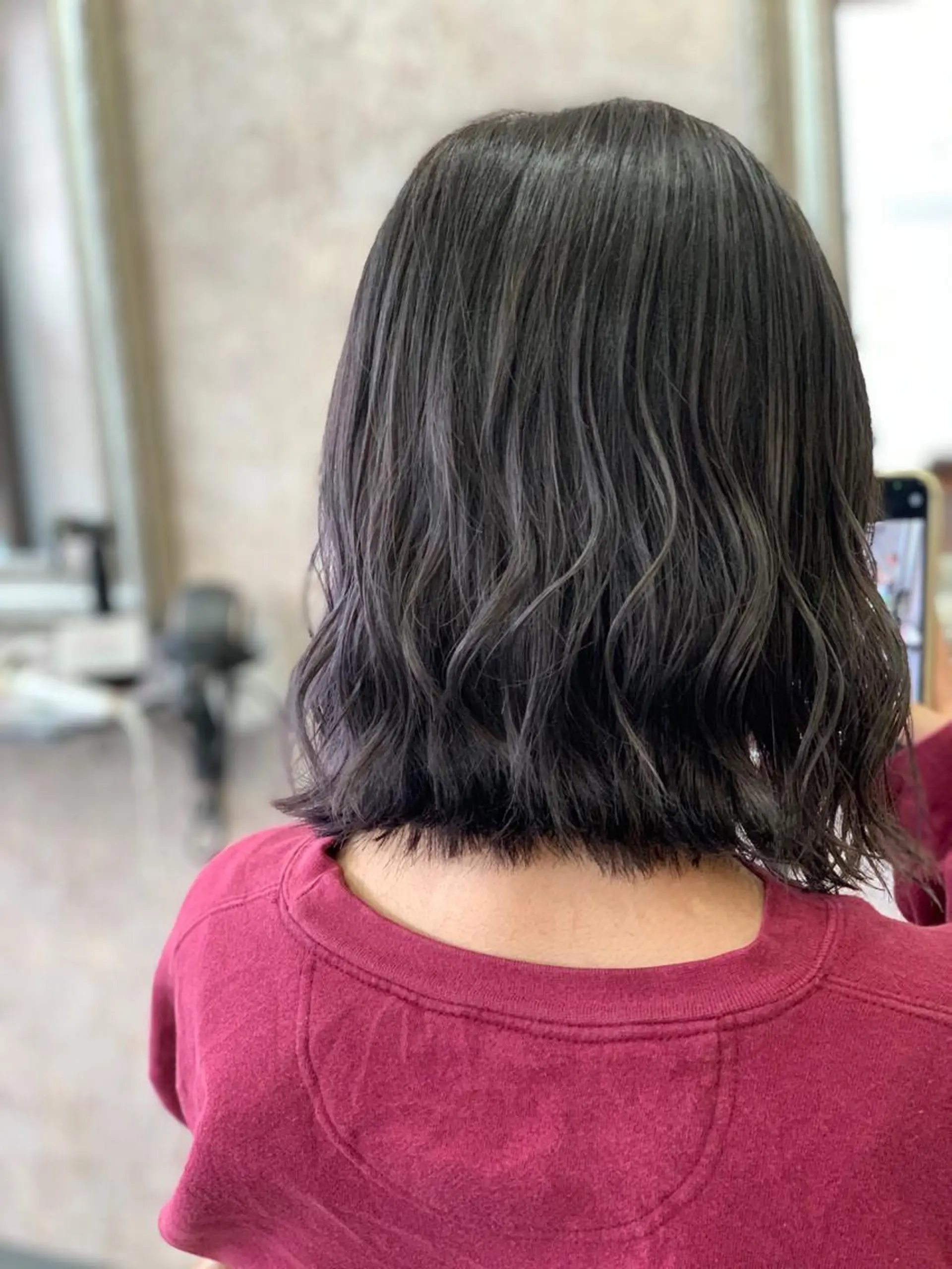 ミディアム メンズスタイル バレイヤージュ　齋藤のヘアスタイル