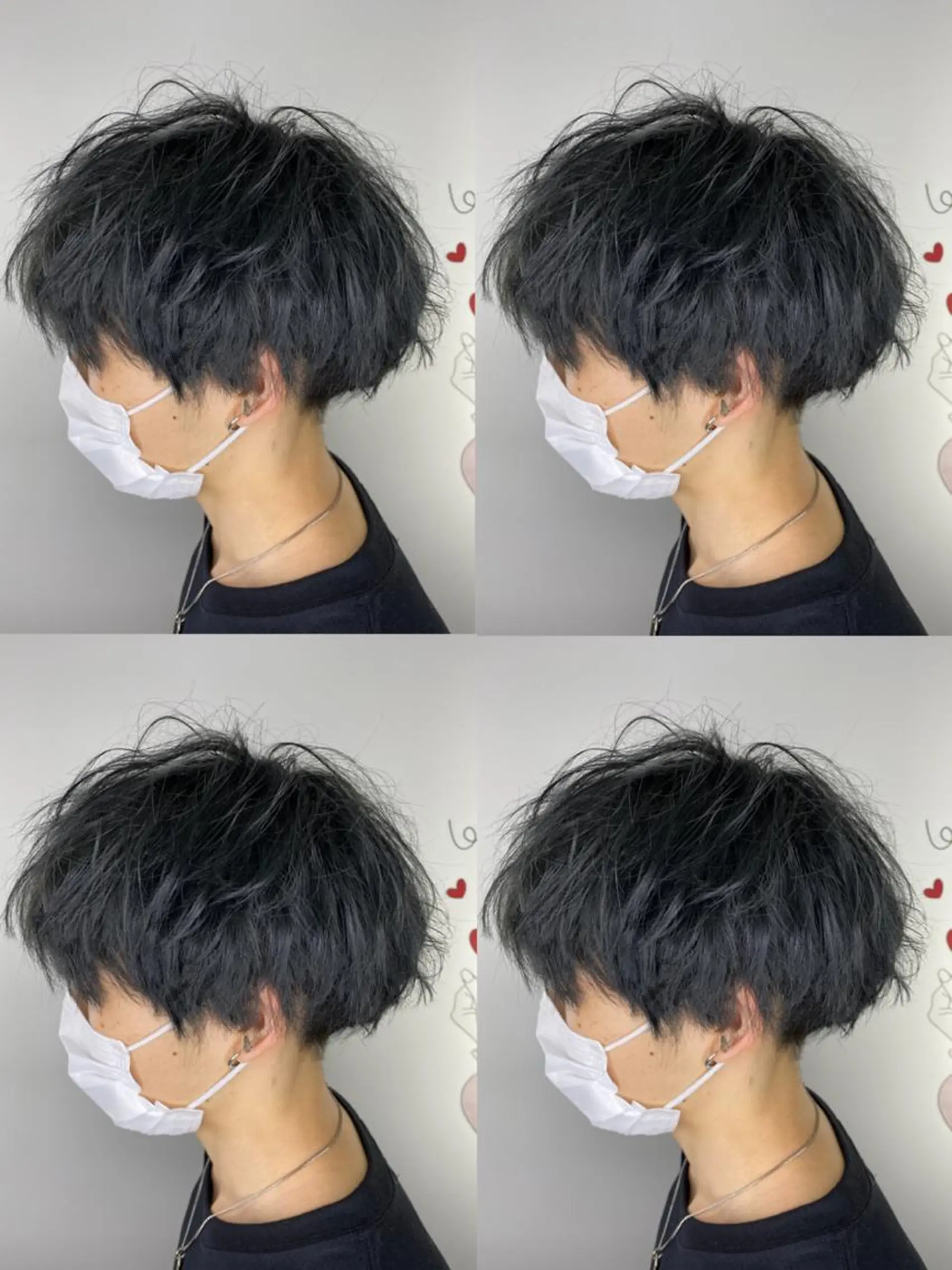 ショート カラー パーマ ヘアアレンジ メンズ カット ヘアカラー 🍎パーマ/艶髪 カラー 渡辺一翔のヘアスタイル