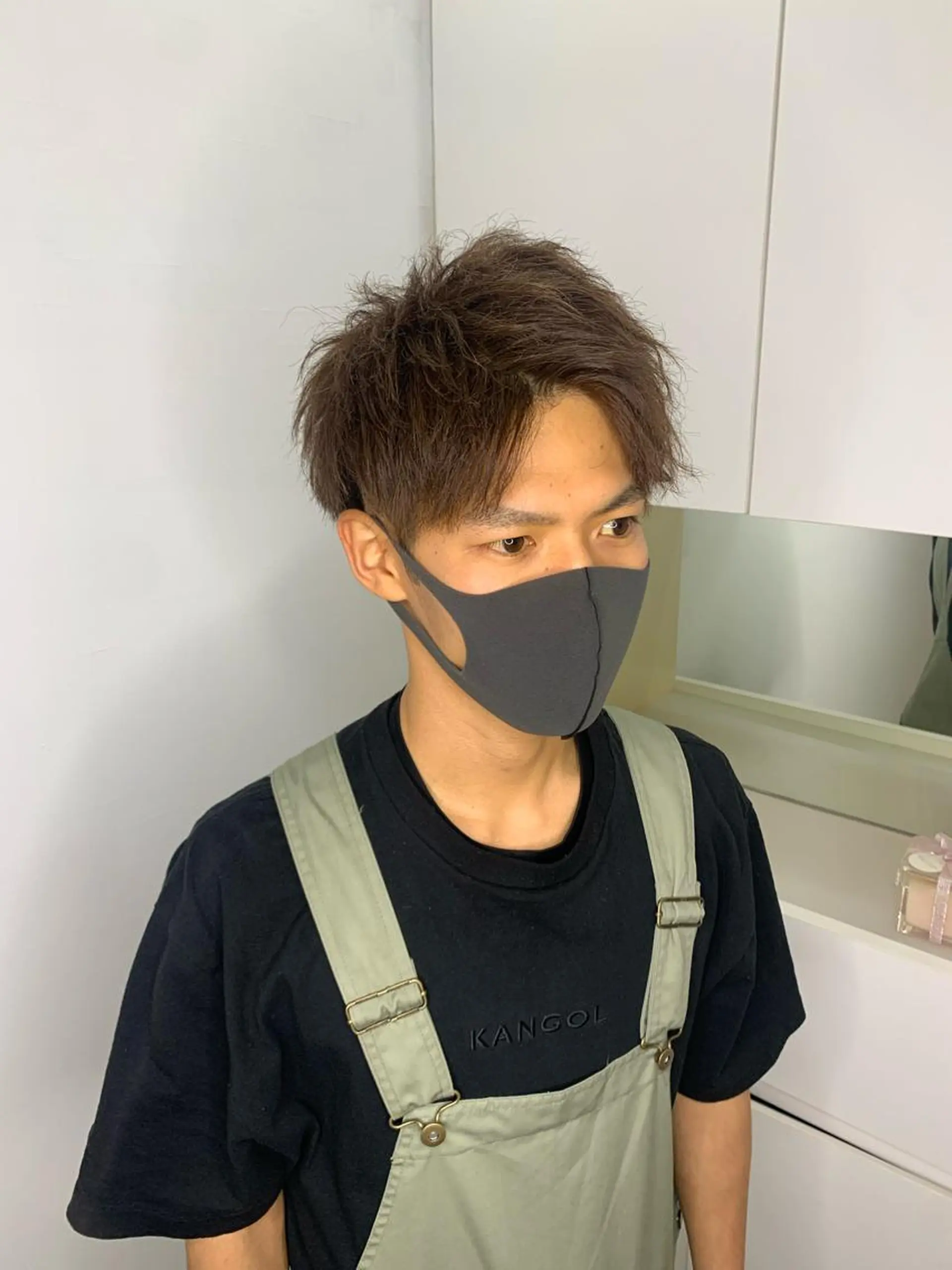 ショート メンズ マッシュ 刈り上げ ショートヘア カット ヘアカラー トリートメント 野口 竜矢のヘアスタイル